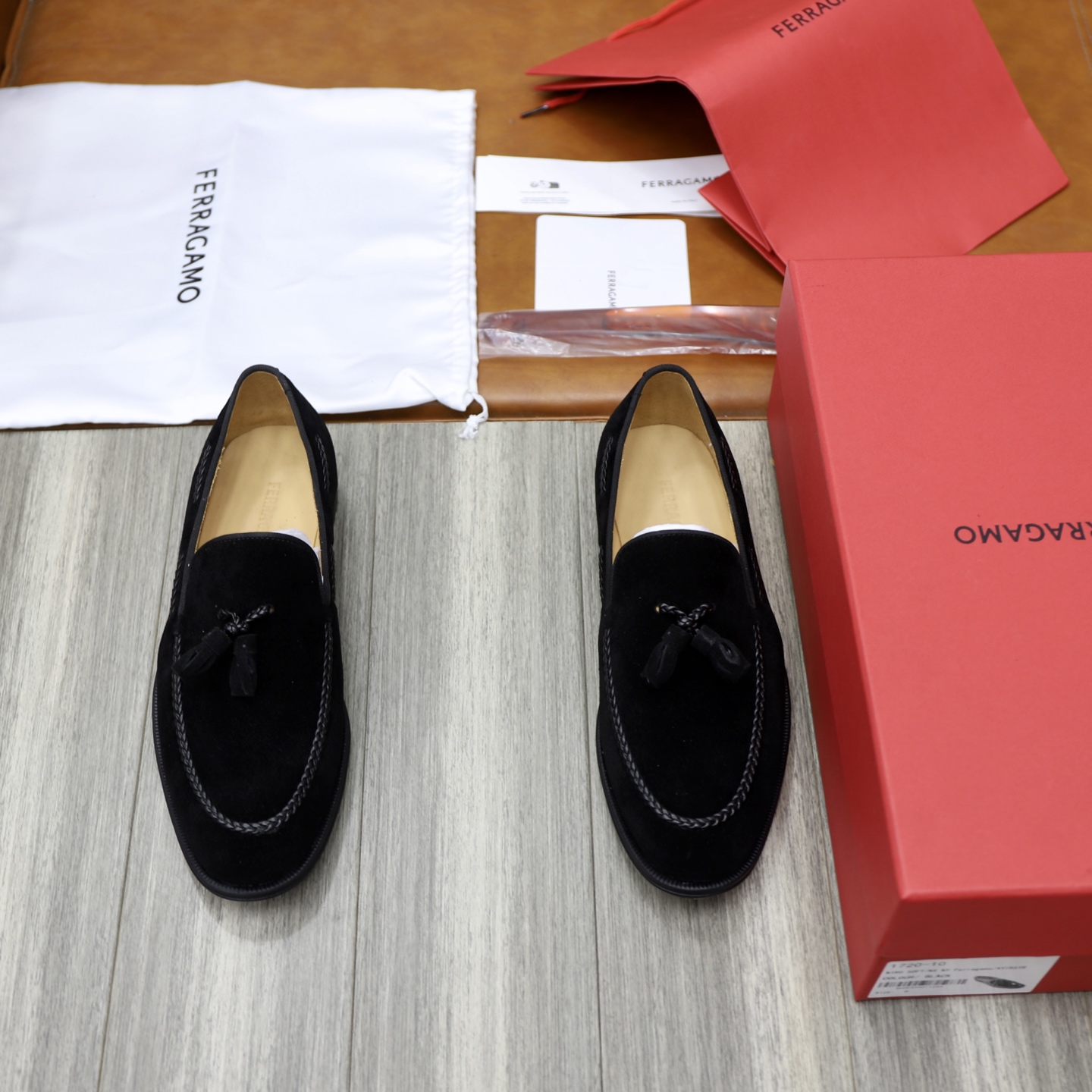 SF Ferragamo Men's Loafers - Black Suede, Comfortable Slip-Ons, Sizes 39-44 2 i1746720940556 2580 0 0