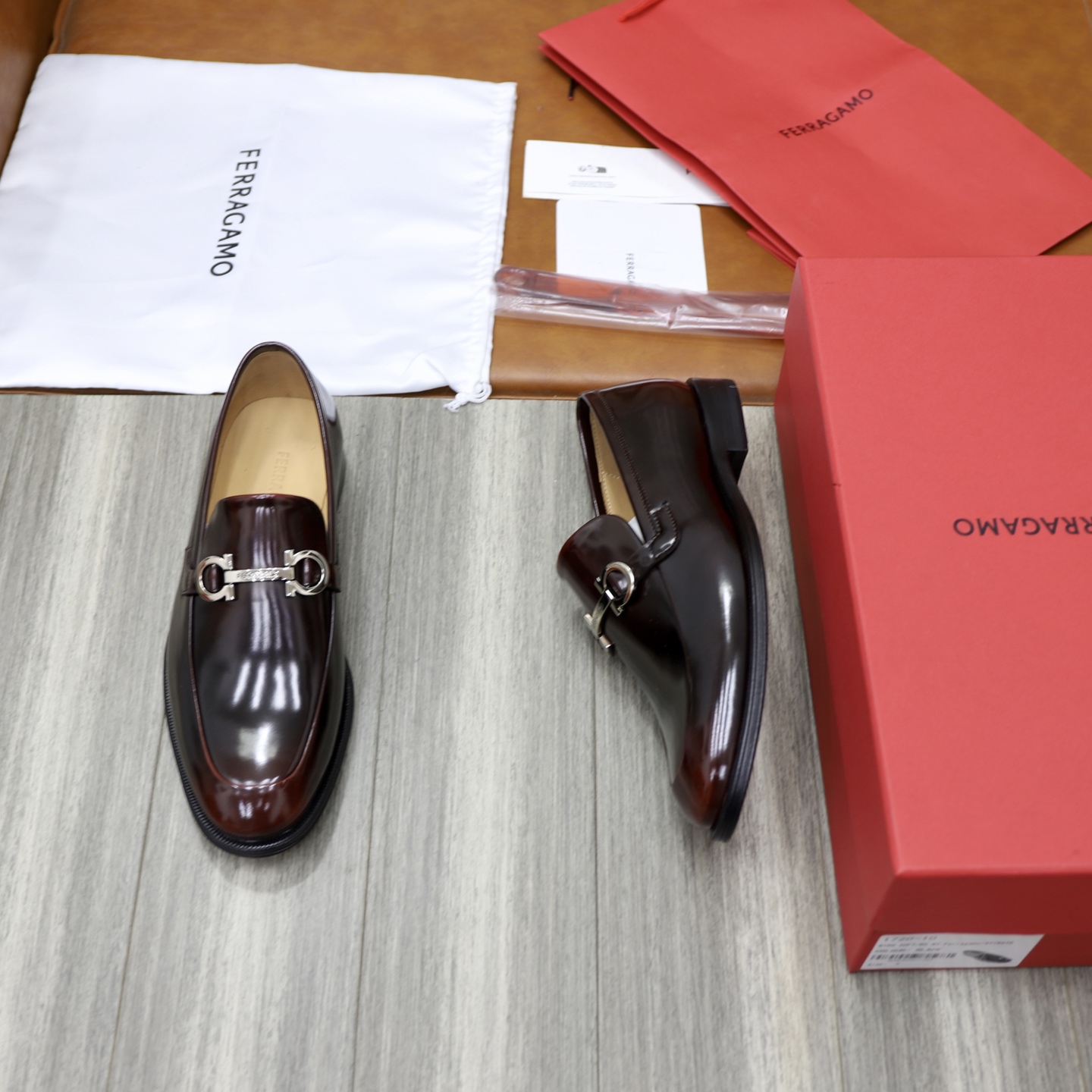 Ferragamo Men's Leather Loafers with Gancini Ornament - Casual & Formal 3 i1746721062037 1008 0 1