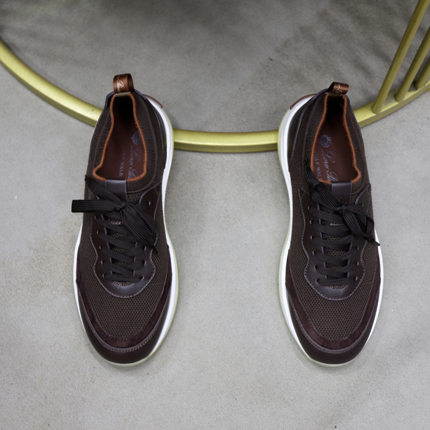 ：330Loropiana  LPsize ；38-44 「45.46 custom」 Piel de vaca acolchada pie realmente especialmente bueno