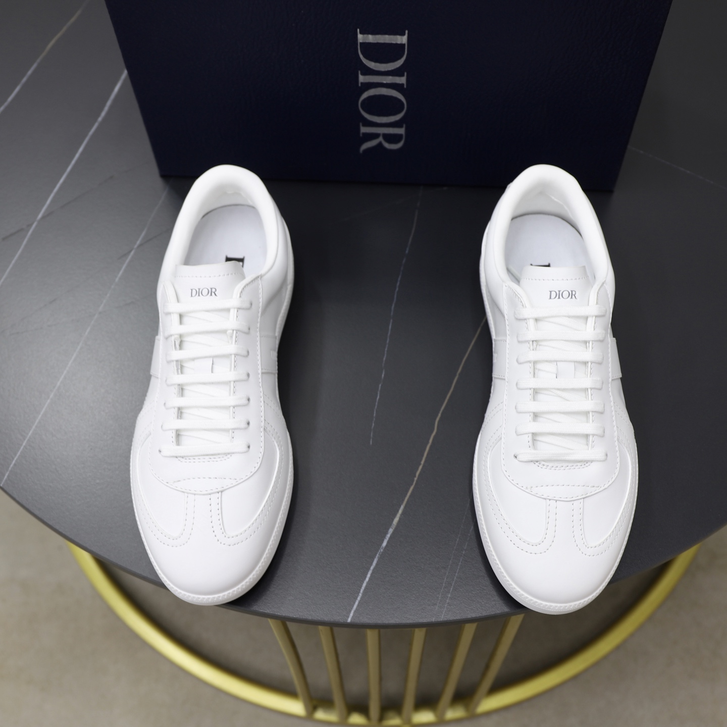 Tenis Dior B01 Matchpoint de Piel Blanca para Hombre y Mujer, Tallas 35-45