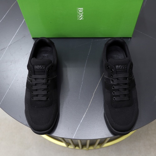 Hugo Boss Men's Black Mesh Sneakers - Comfortable & Lightweight, Sizes 38-44 1 Hugo Boss Men's Black Mesh Sneakers - Comfortable & Lightweight, Sizes 38-44