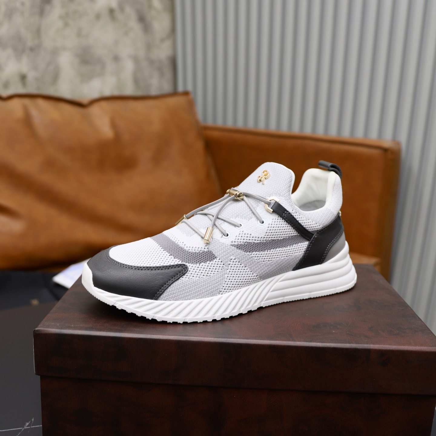 Stefano Ricci Men's Gray Knit Sneakers - Original Quality & Comfort, Sizes 39-45 5 i1753632753563 1678 0 3