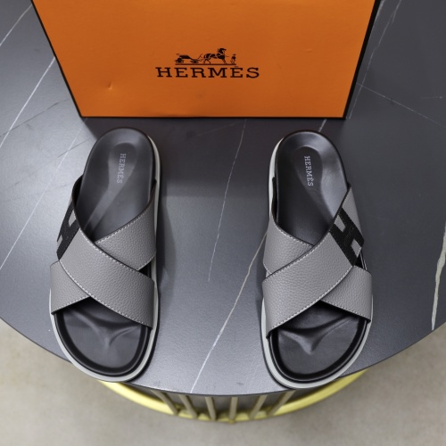 Hermès Men's Leather Cross Strap Sandals - Stylish & Comfortable 1 Hermès Men's Leather Cross Strap Sandals - Stylish & Comfortable