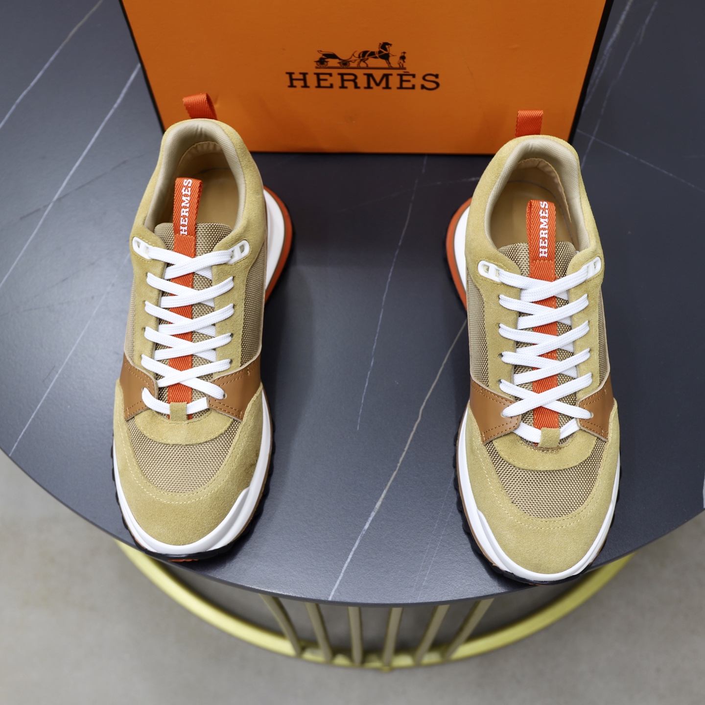 Hermes Men's Runway Sneakers - Classic Design, Premium Materials, Size 38-44 2 i1753978163574 8802 0 0