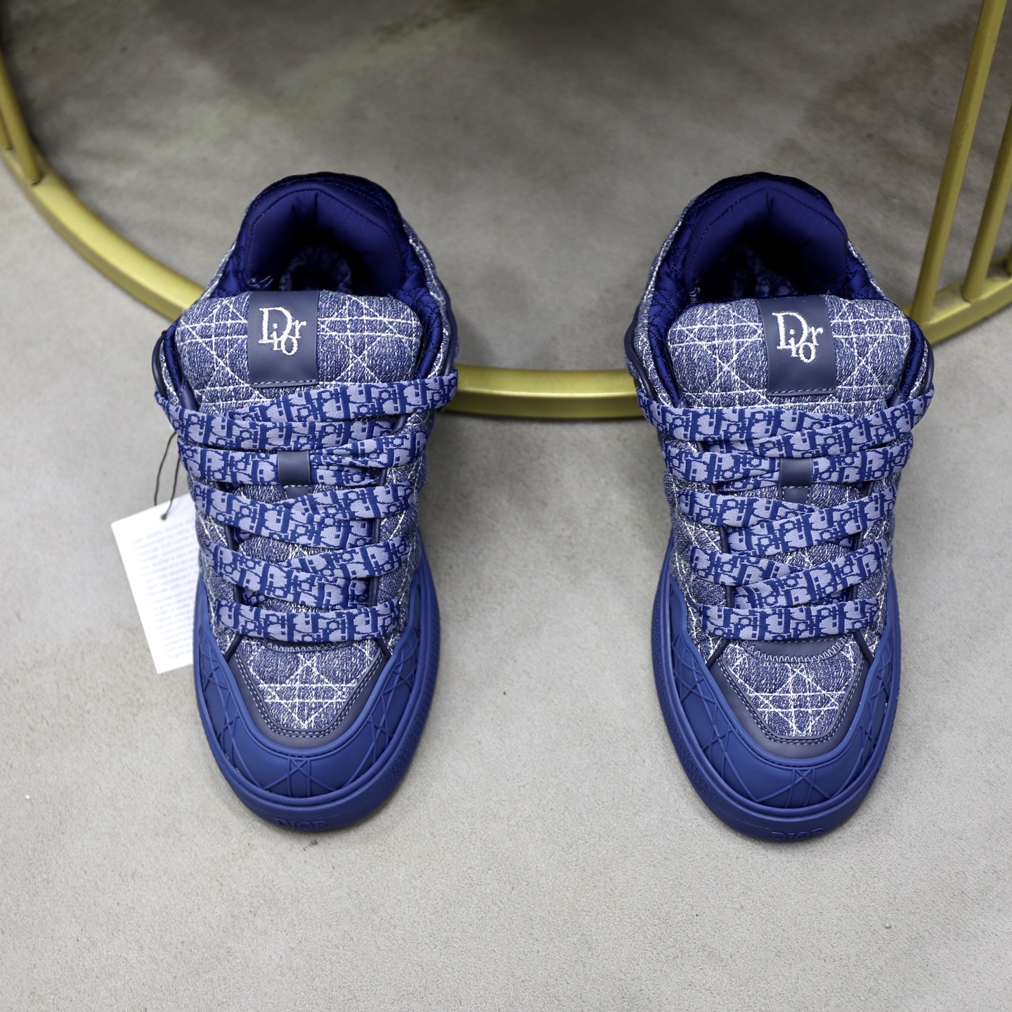 Dior Men's D-Player Sneaker Blue Dior Oblique Embroidery Leather Size 38-44 4 i1758384736940 8386 0 2