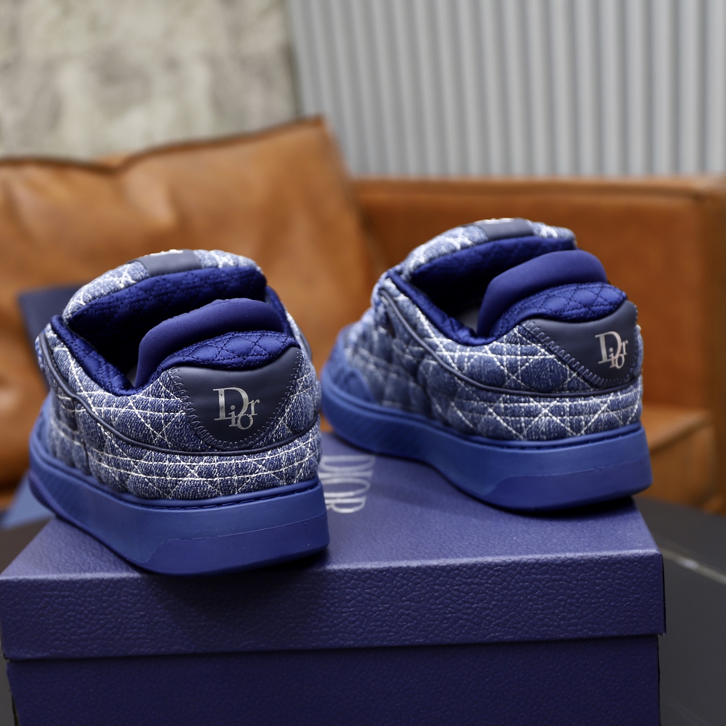 Dior Men's D-Player Sneaker Blue Dior Oblique Embroidery Leather Size 38-44 6 i1758384738684 4524 0 4