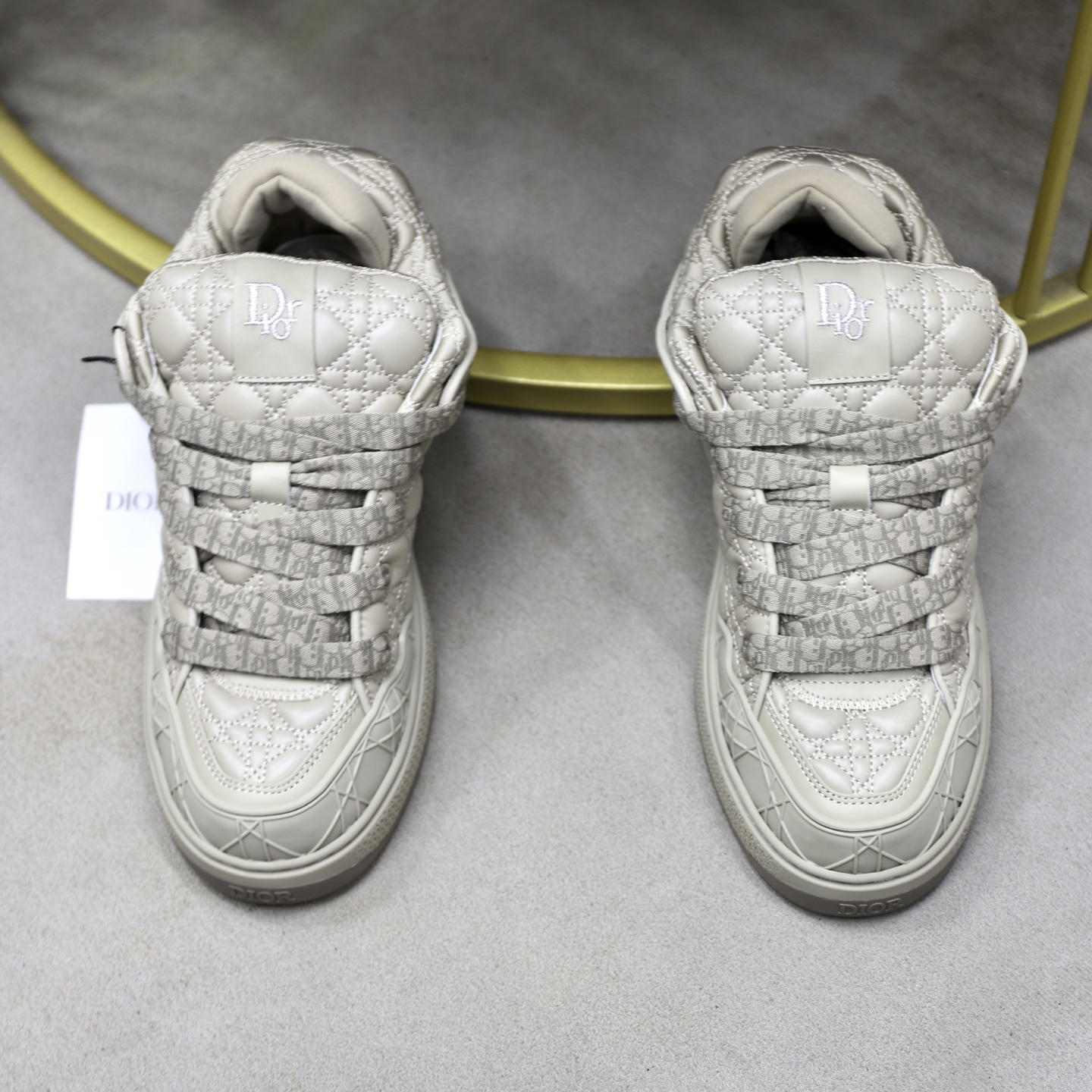 Dior Dad Sneakers in Beige Embroidered Leather, Retro Style, Sizes 38-45 4 i1758384793357 1699 0 2