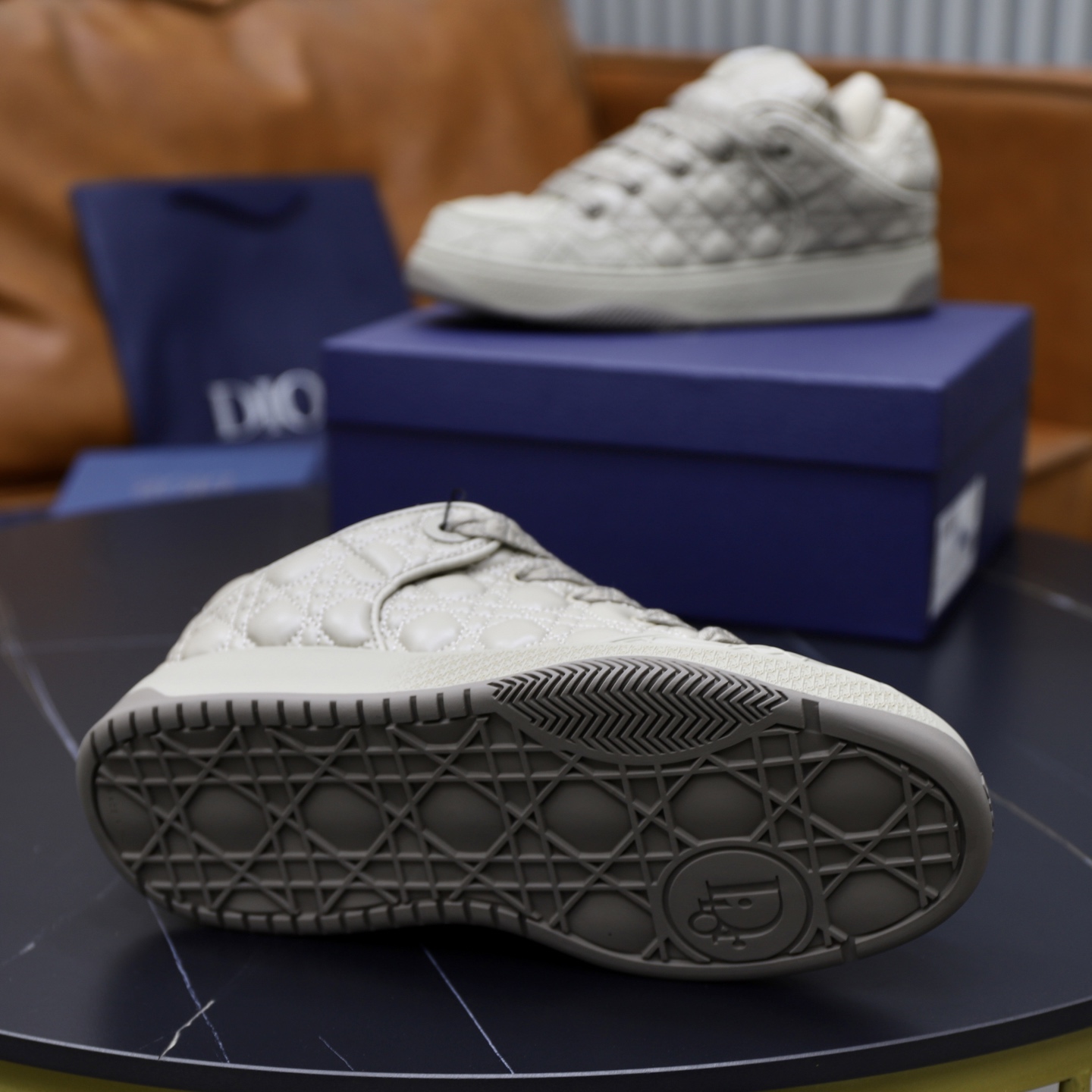Dior Dad Sneakers in Beige Embroidered Leather, Retro Style, Sizes 38-45 10 i1758384794694 6248 0 8