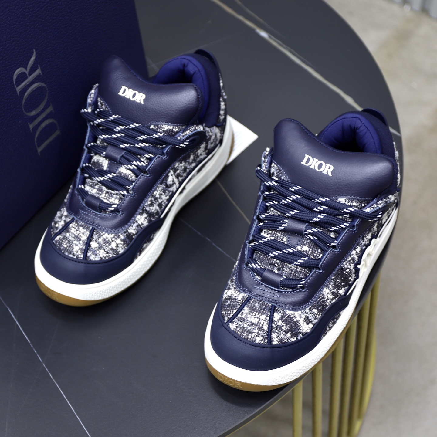 Dior Men's Dad Sneakers Fashionable Retro Style Shoes, Blue, Sizes 38-45 3 i1758384828763 1724 0 1