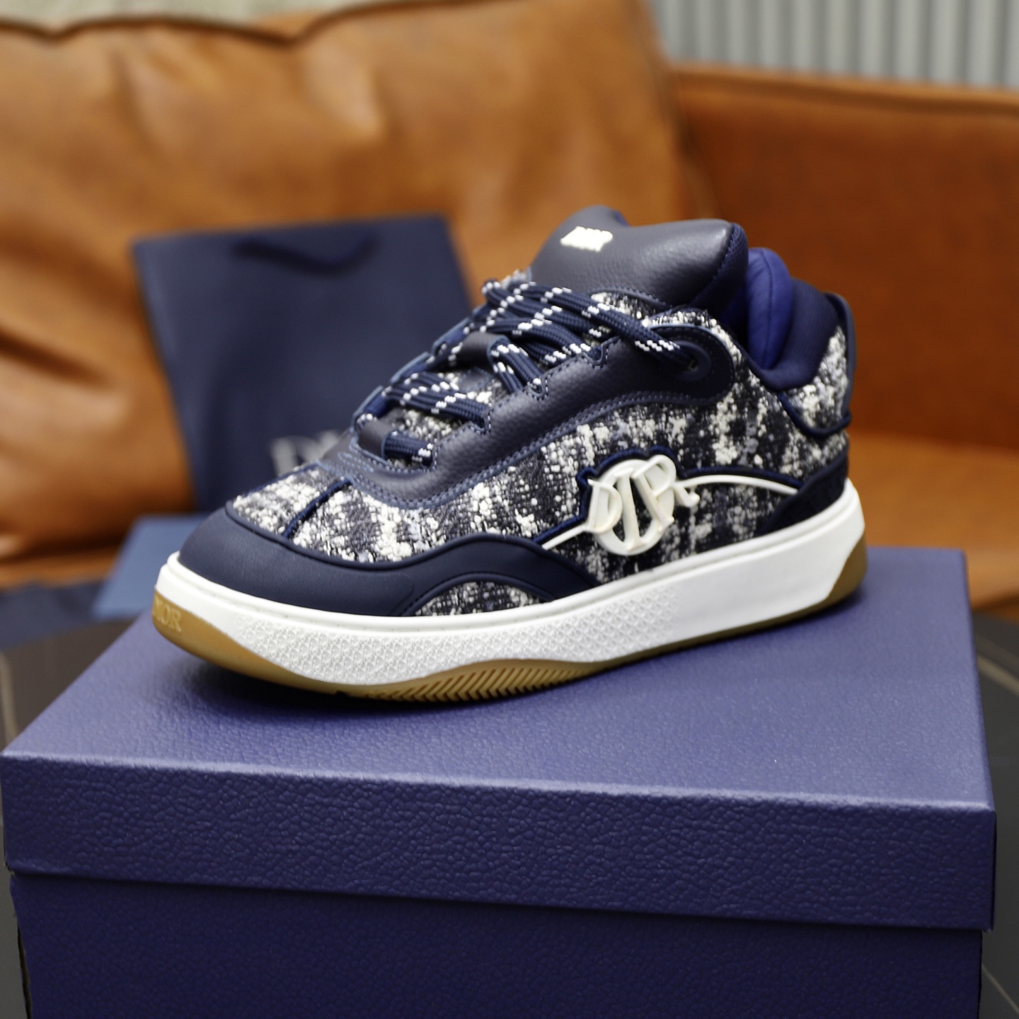 Dior Men's Dad Sneakers Fashionable Retro Style Shoes, Blue, Sizes 38-45 5 i1758384828874 3659 0 3