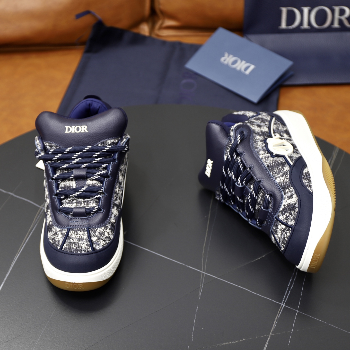 Dior Men's Dad Sneakers Fashionable Retro Style Shoes, Blue, Sizes 38-45 8 i1758384830406 7453 0 6
