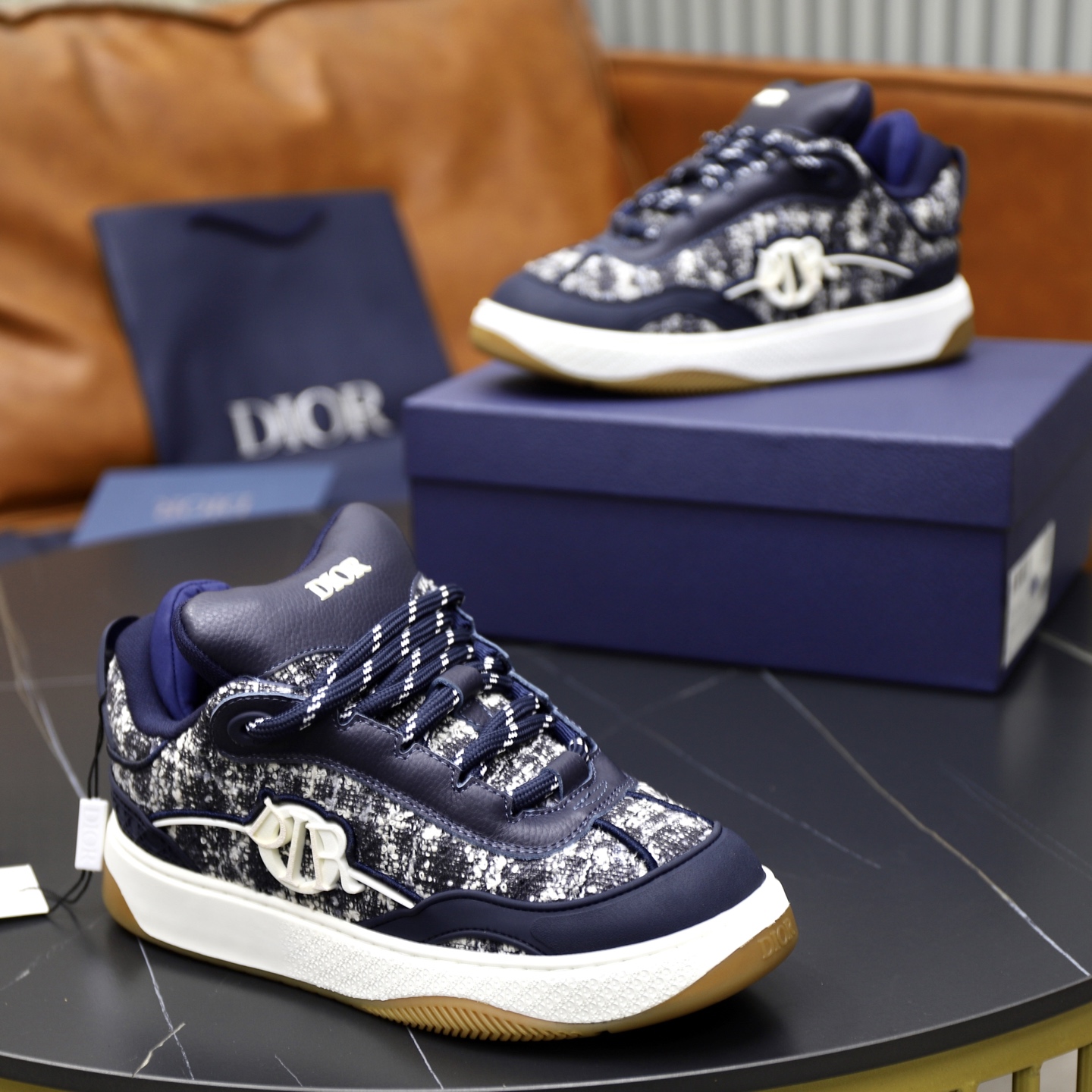 Dior Men's Dad Sneakers Fashionable Retro Style Shoes, Blue, Sizes 38-45 9 i1758384830422 64 0 7