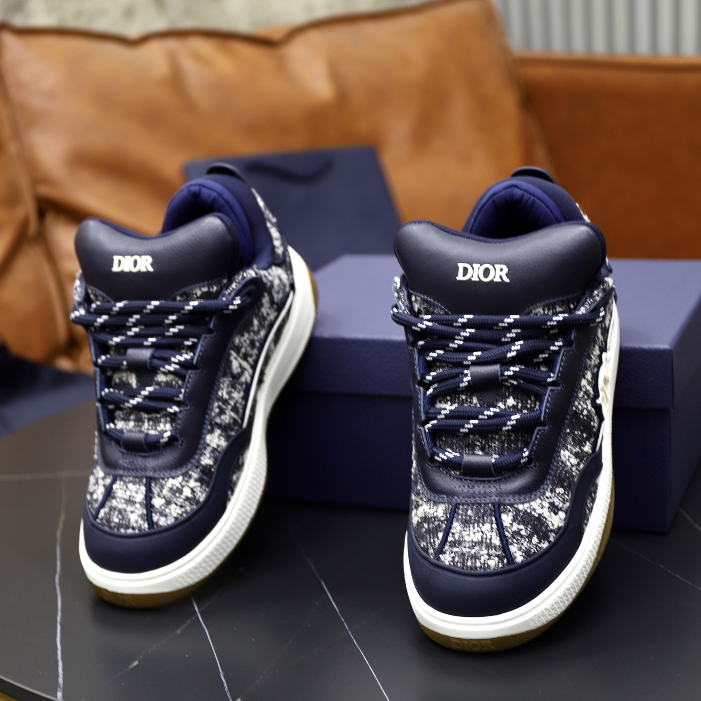 Dior Men's Dad Sneakers Fashionable Retro Style Shoes, Blue, Sizes 38-45 7 i1758384830443 6795 0 5