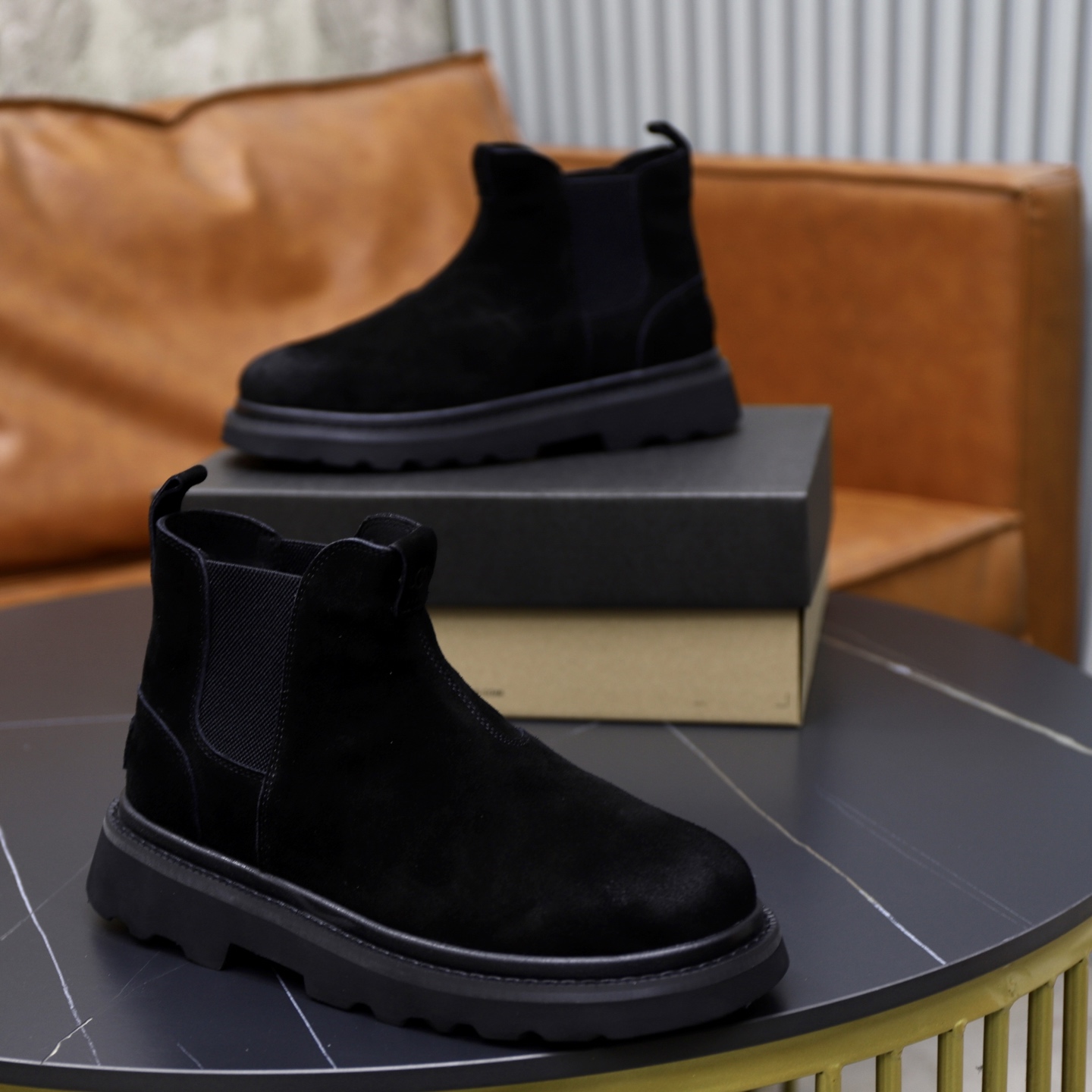 UGG Men's Classic Chelsea Boots - Suede Leather, Wool Lined, Comfortable 9 i1758471811242 3621 0 7