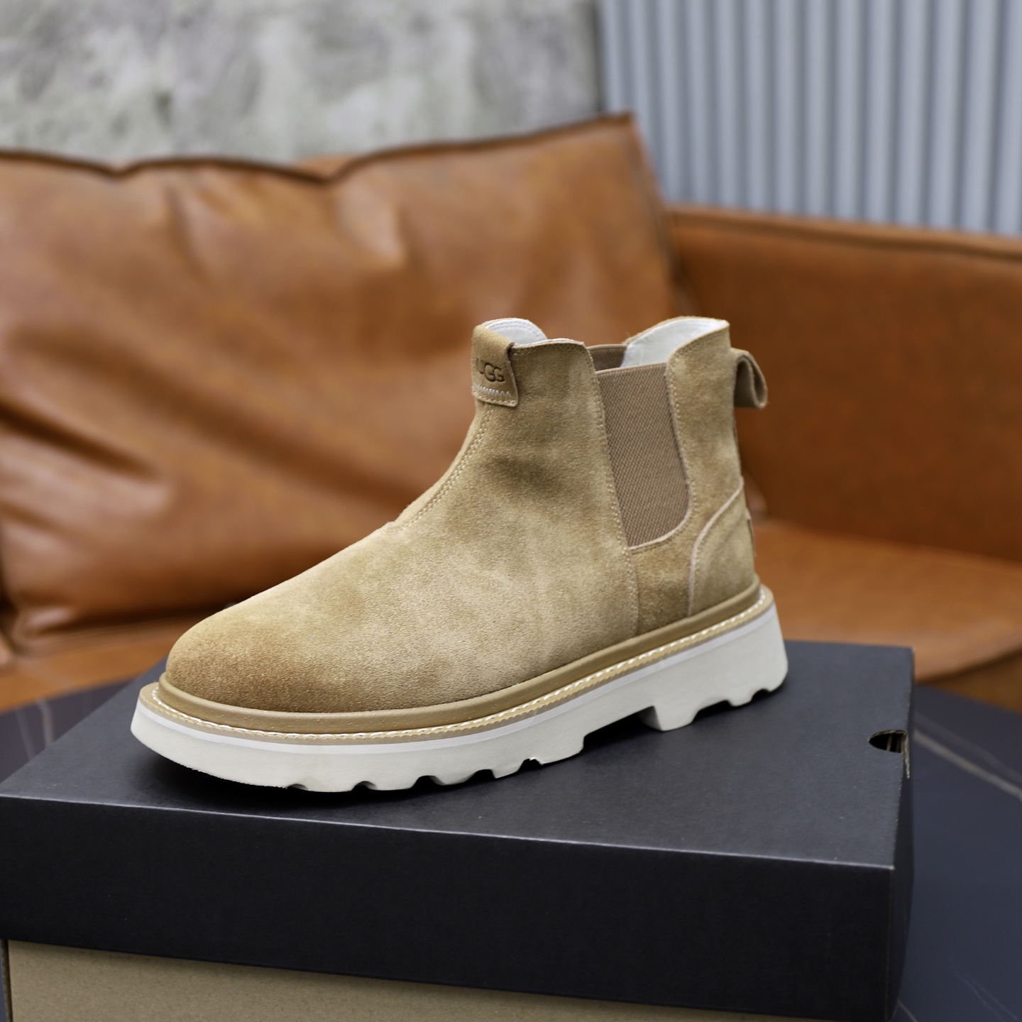UGUCCI Men's Chelsea Boots - Premium Leather, Wool Lined, Anti-Slip Sole 5 i1758471884108 4077 0 3