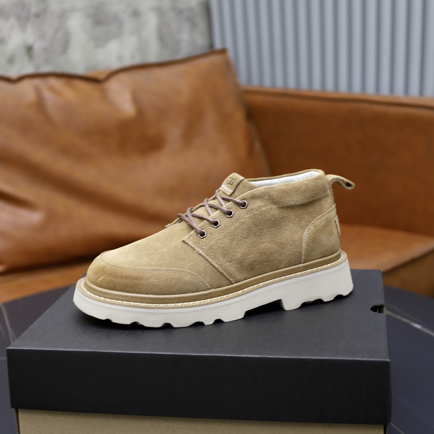 UGG Men's Casual Leather & Wool Lined Ankle Boots - Sizes 39-45 5 i1758471991116 2985 0 3