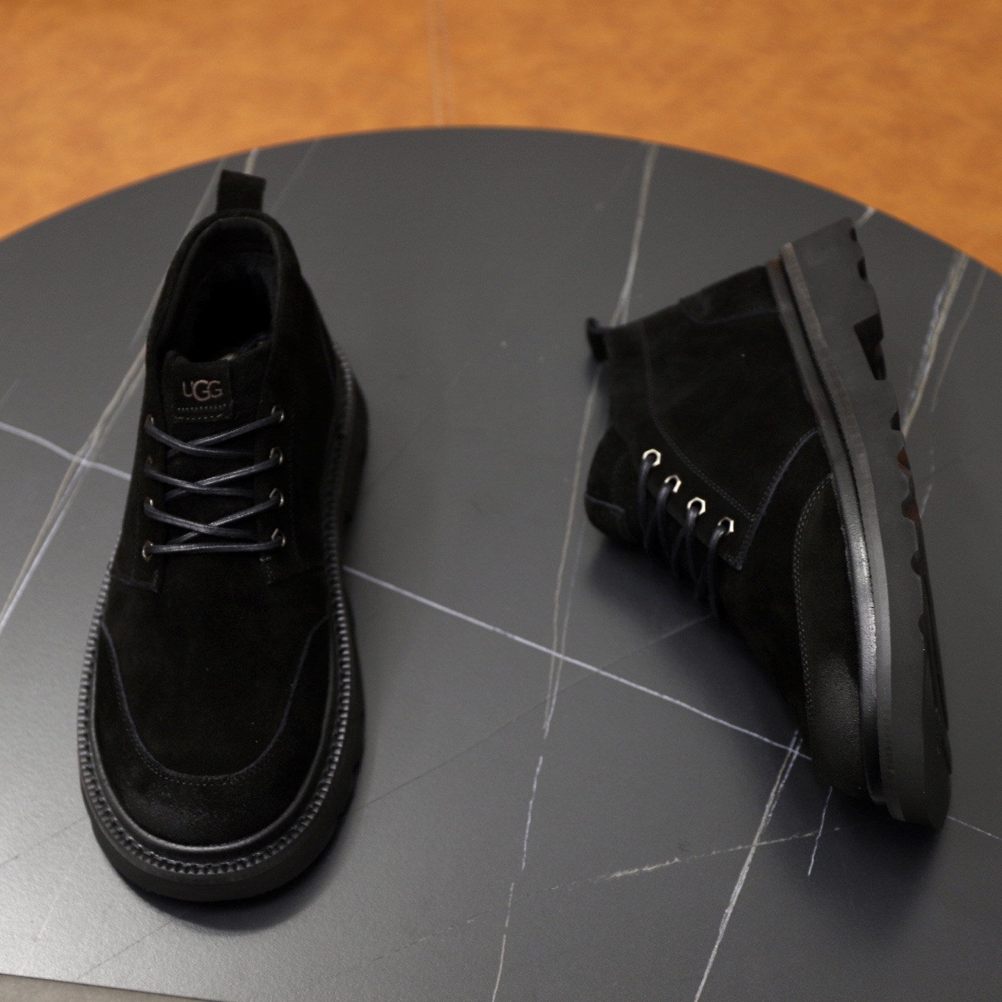 UGG Men's Casual Leather Ankle Boots - Warm, Comfortable, and Stylish 8 i1758472027668 2720 0 6