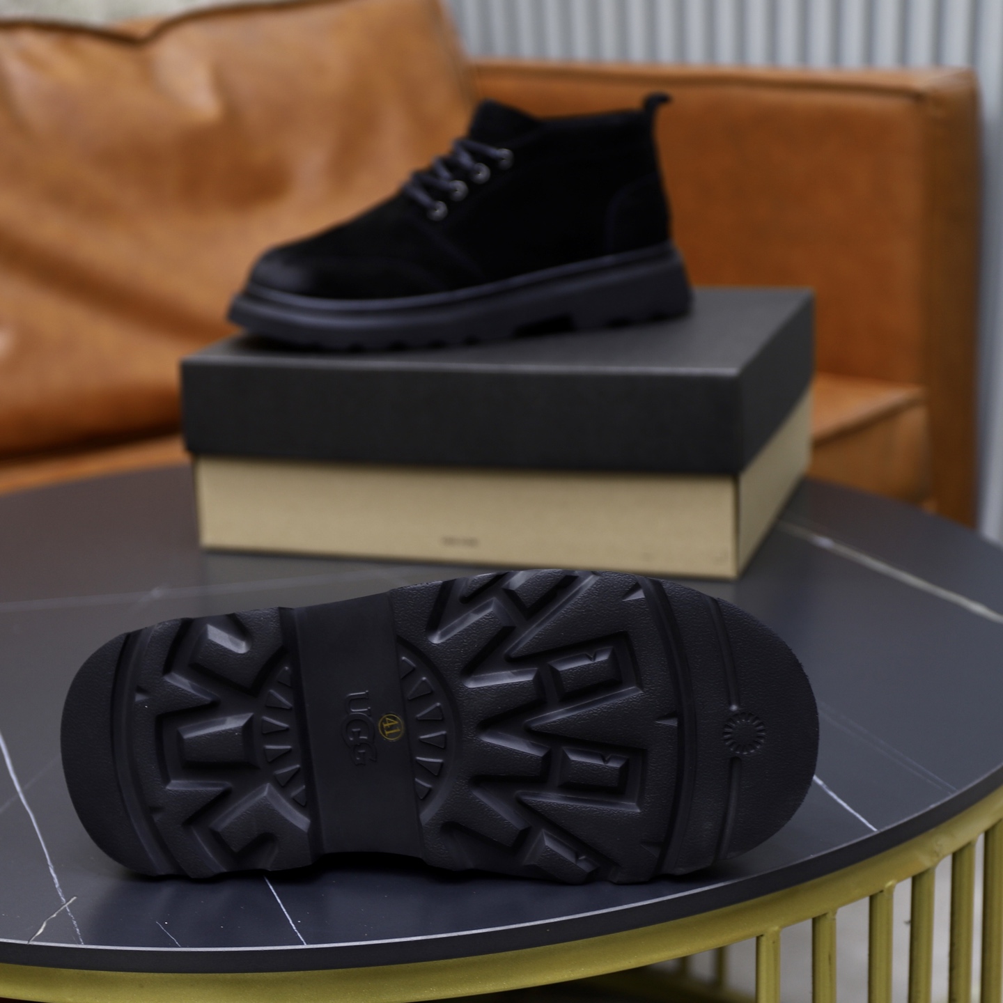 UGG Men's Casual Leather Ankle Boots - Warm, Comfortable, and Stylish 10 i1758472027668 832 0 8