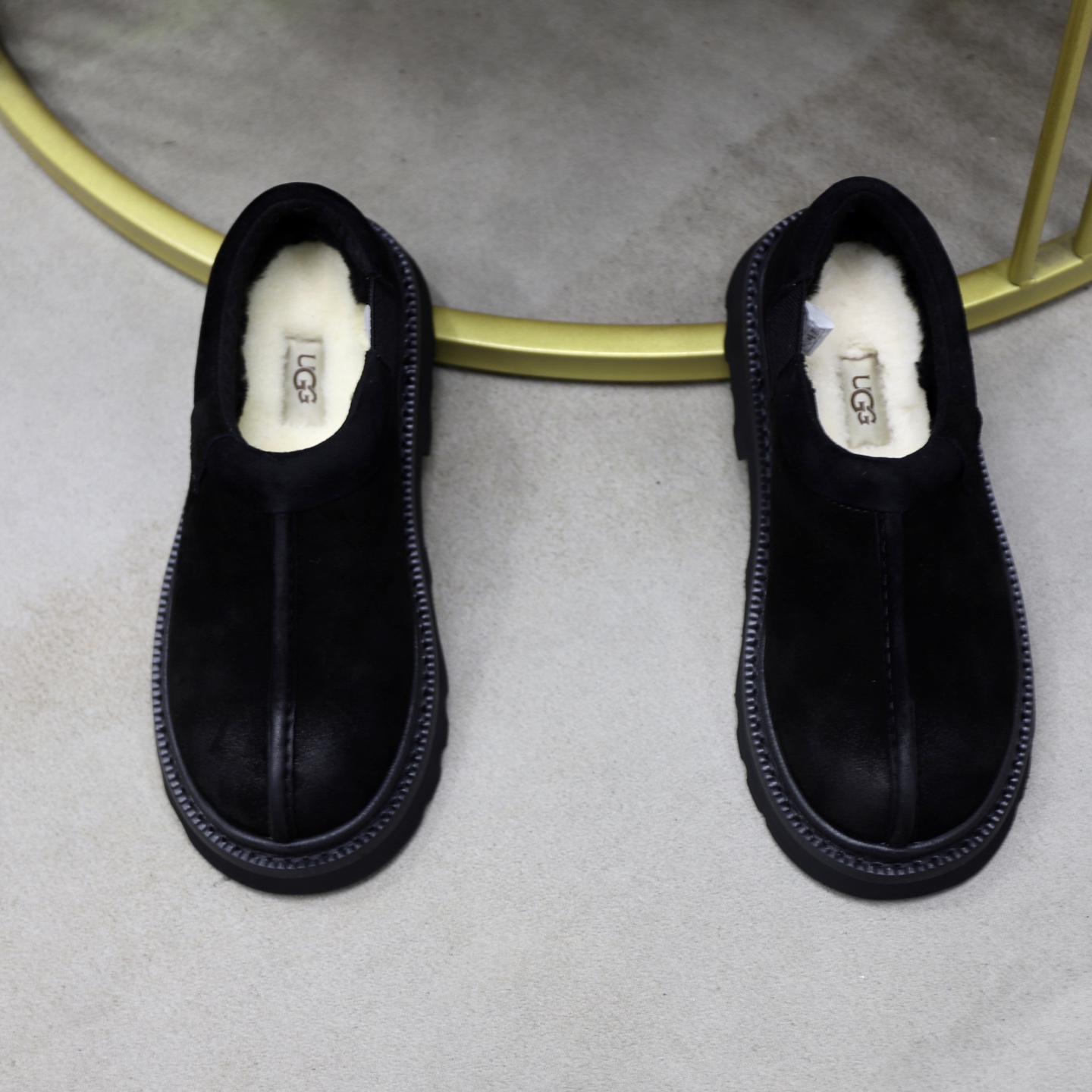 UGG Men's Tasman Suede Slippers with Wool Lining, Black - Size 39-44 4 i1758472073577 9863 0 2