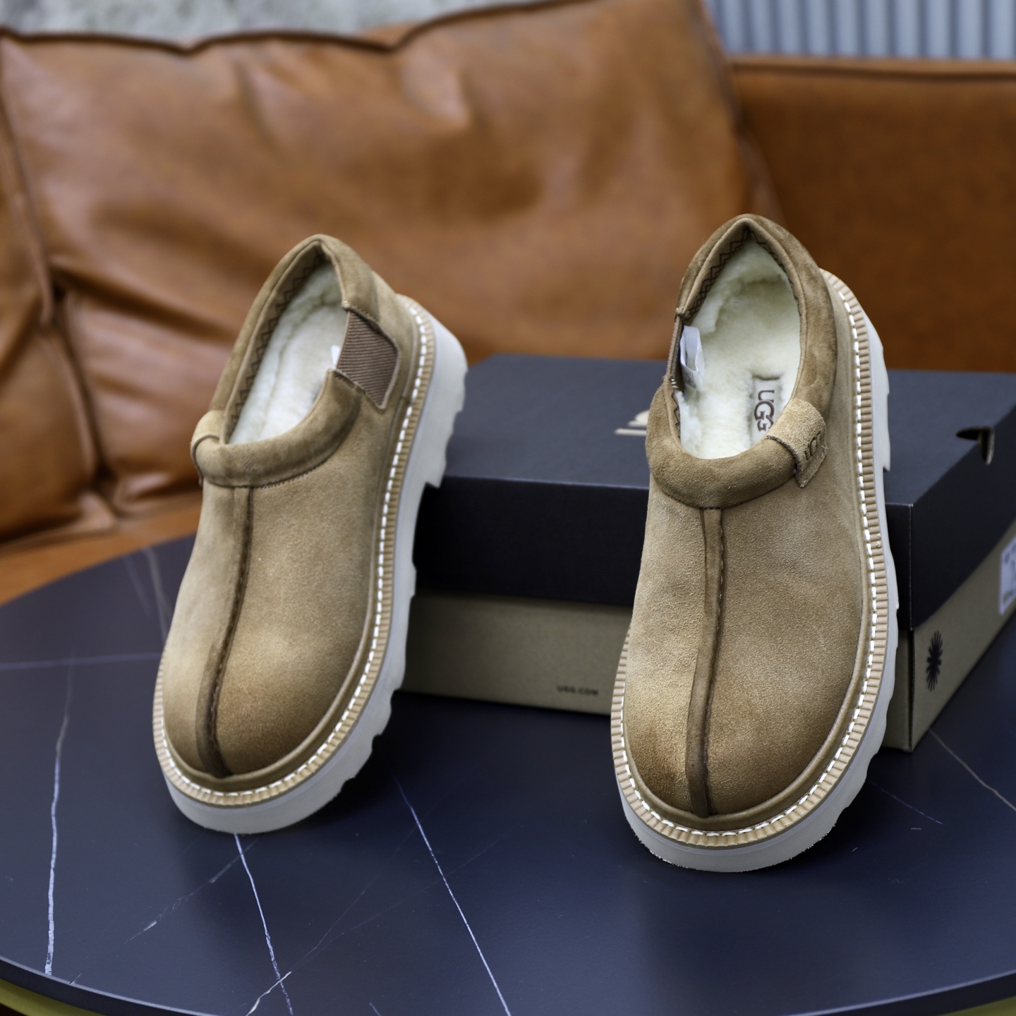 UGG Men's Tasman Suede Slippers with Wool Lining - Warm & Comfortable 7 i1758472100159 6232 0 5