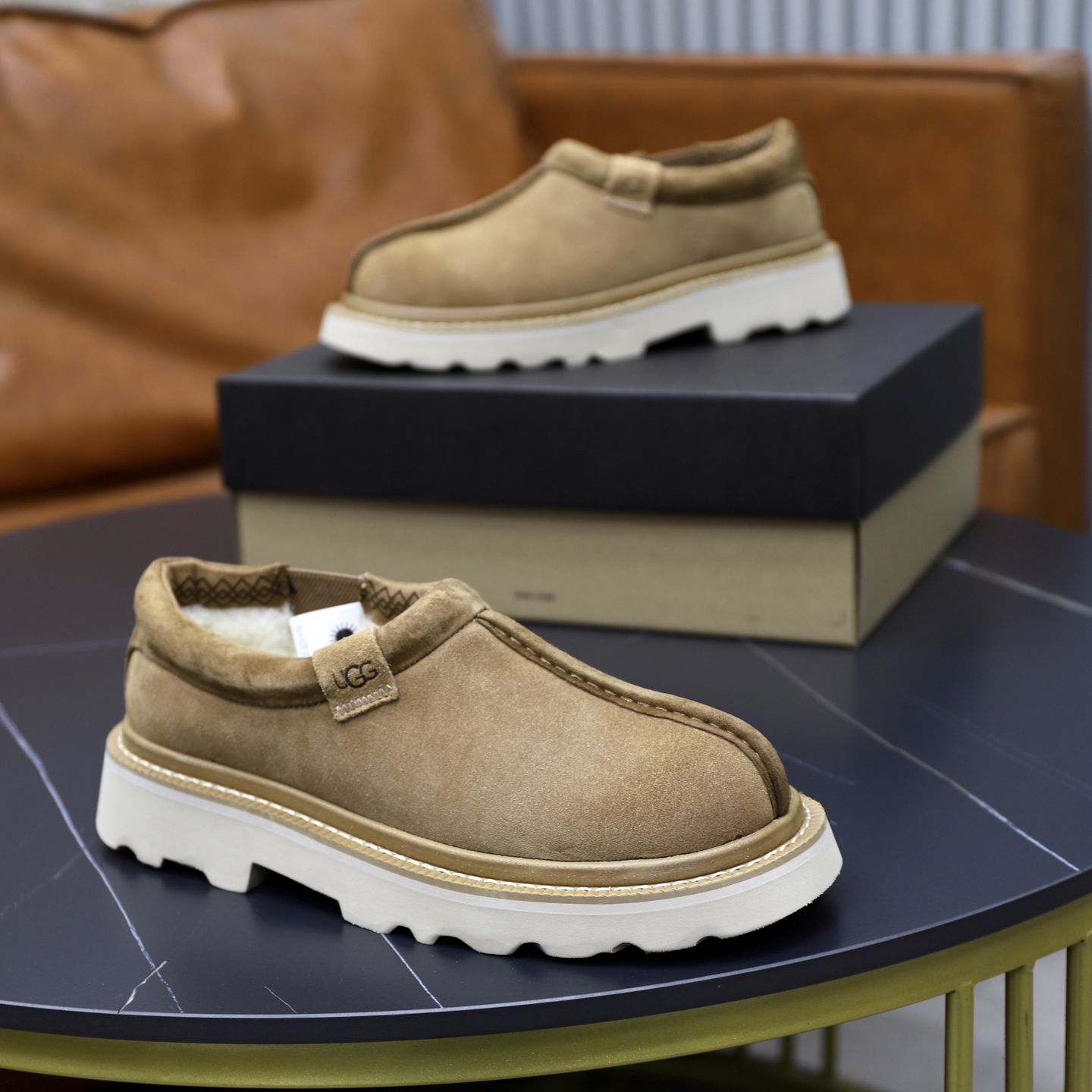 UGG Men's Tasman Suede Slippers with Wool Lining - Warm & Comfortable 9 i1758472100205 4266 0 7