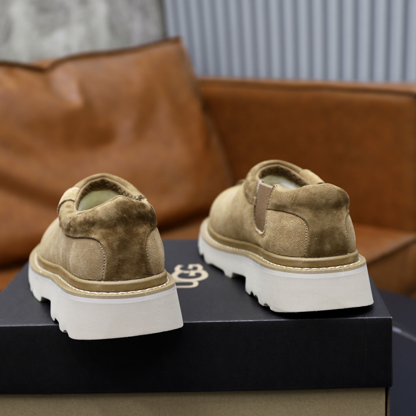 UGG Men's Tasman Suede Slippers with Wool Lining - Warm & Comfortable 6 i1758472102725 9241 0 4