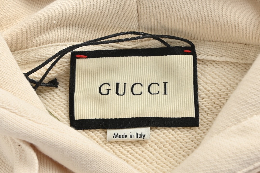 Gucci/古驰 24Fw 渐变闪电字母logo连帽卫衣 秋冬新款渐变闪电字母logo圆领卫衣