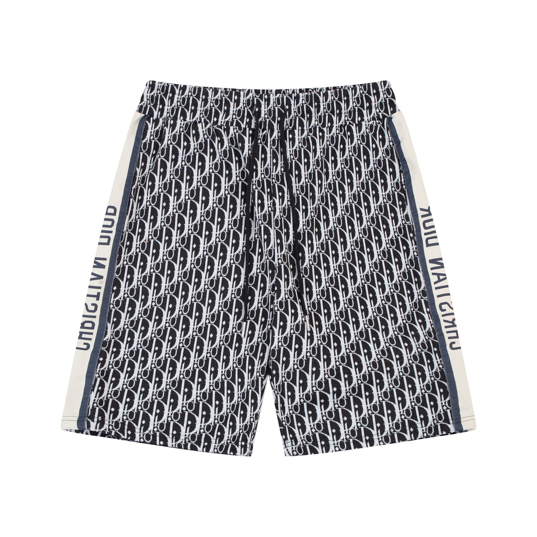 迪奥/Dior 夏季新款 迪奥满身logo图案搭配双侧字母织带拼接休闲短裤