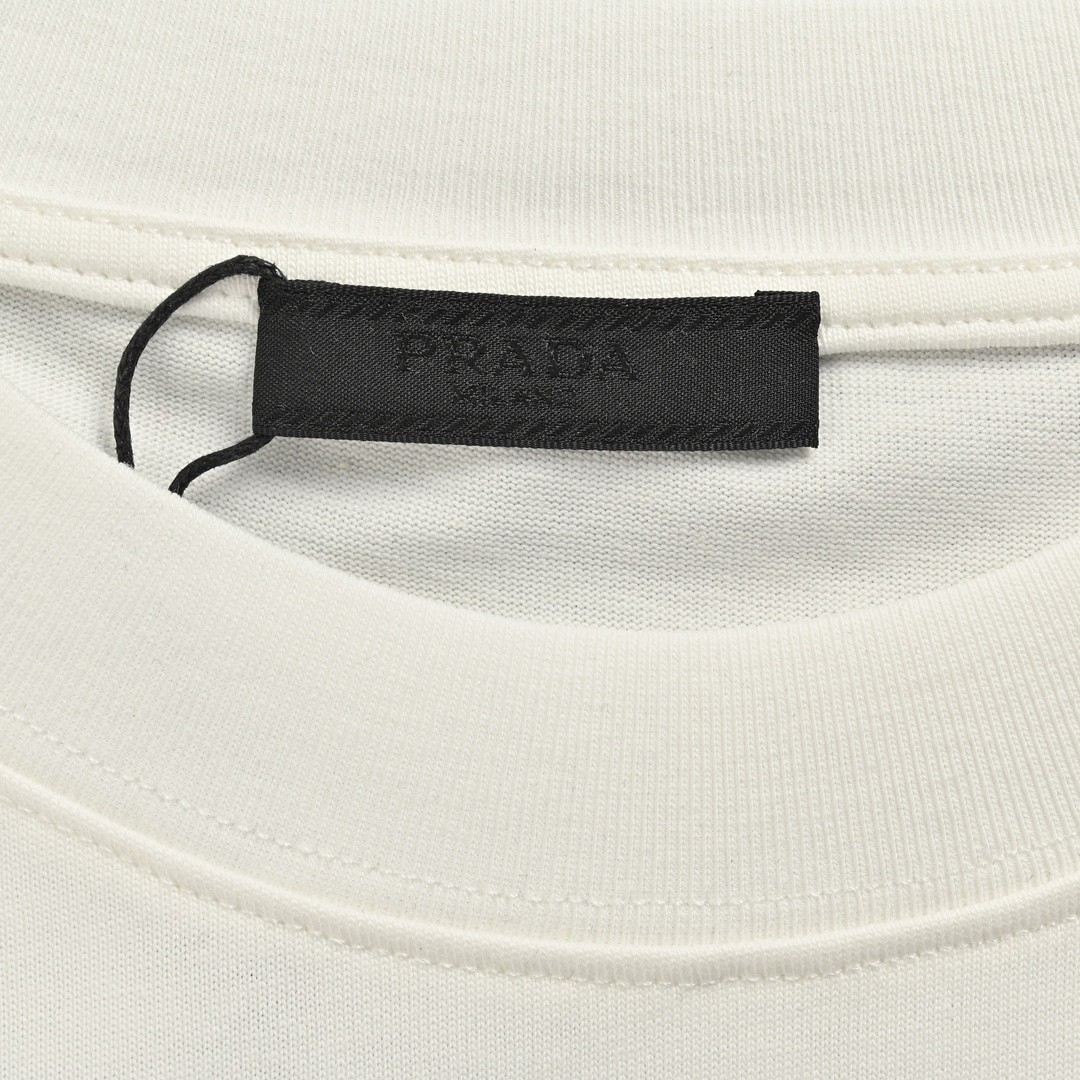 Prada/普拉达 24ss 针织绣花字母短袖