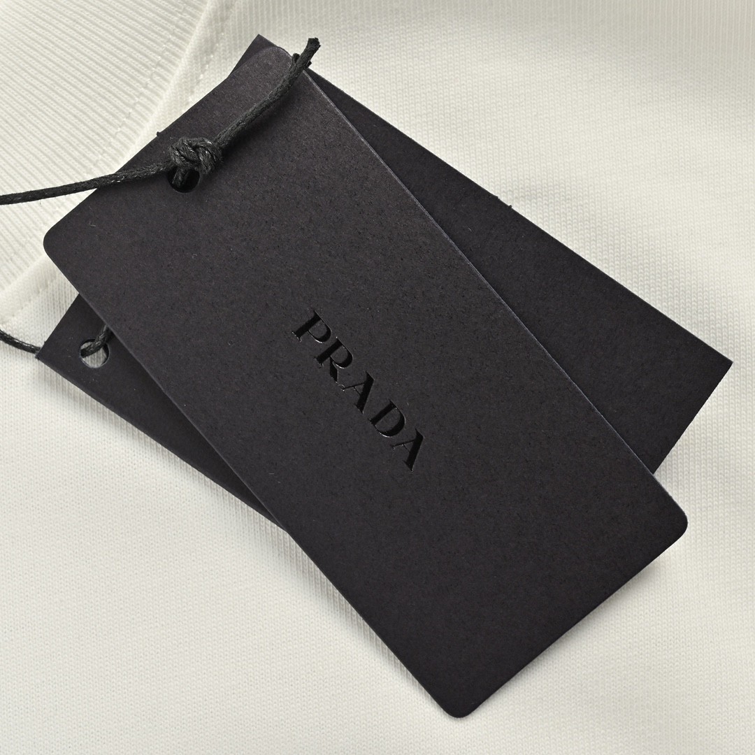 Prada/普拉达 24ss 针织绣花字母短袖