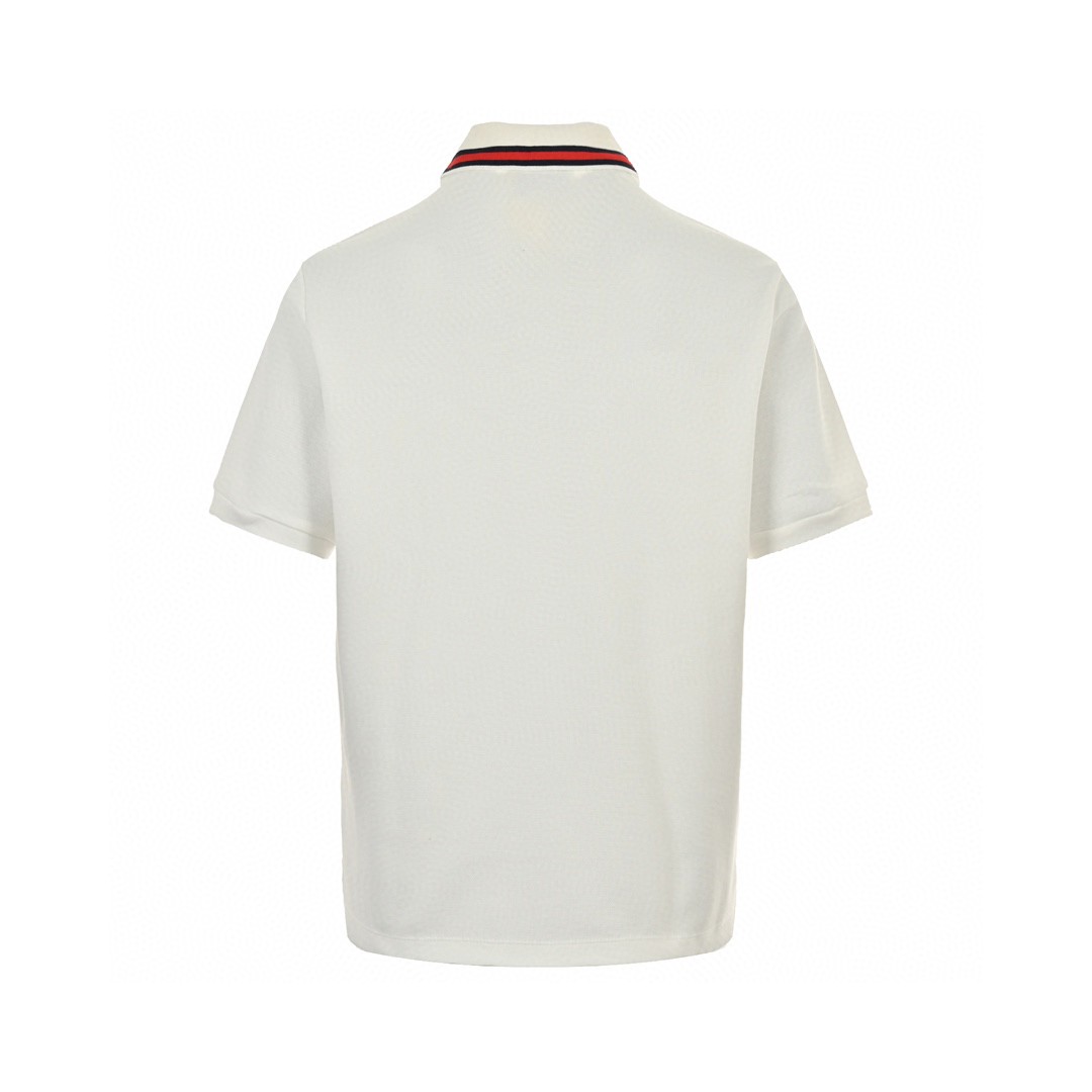 Gucci/古驰 24ss 龙年限定口袋刺绣Polo短袖