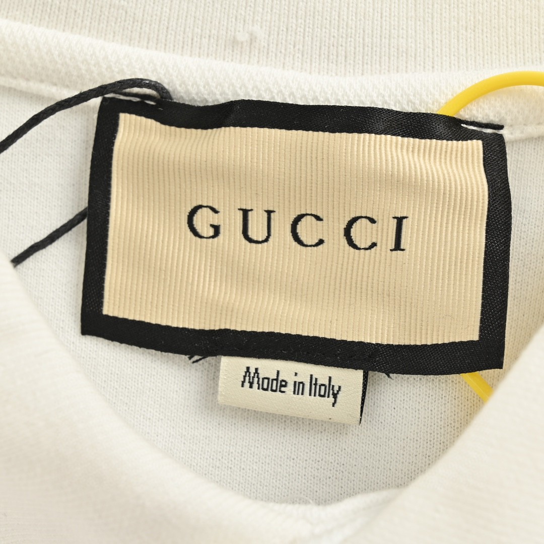 Gucci/古驰 24ss 龙年限定口袋刺绣Polo短袖