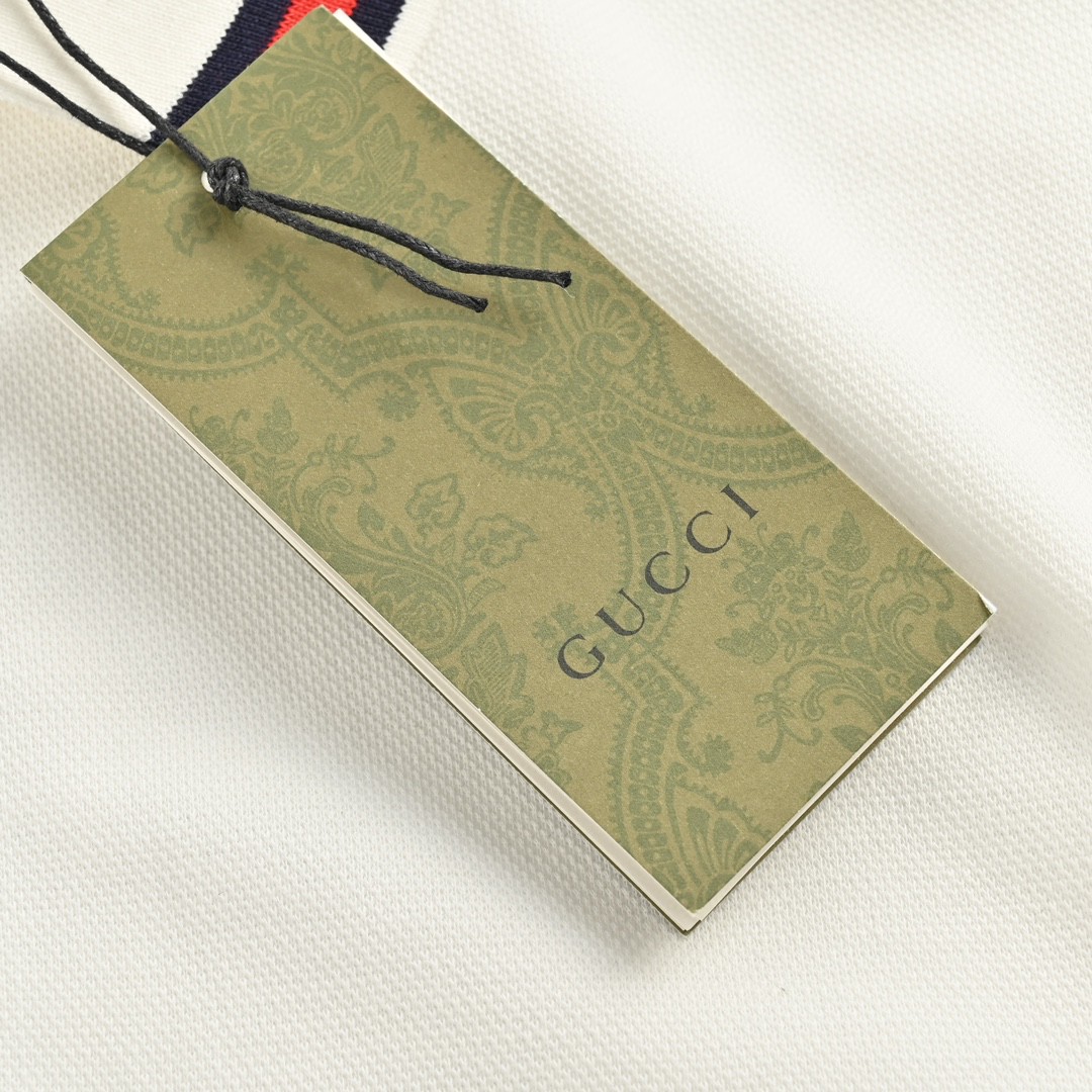 Gucci/古驰 24ss 龙年限定口袋刺绣Polo短袖