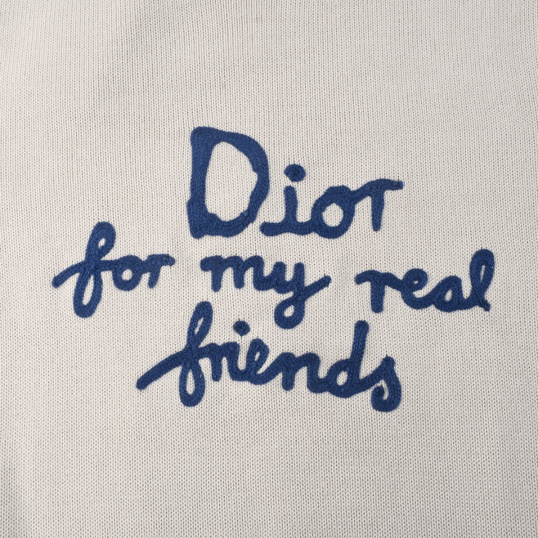Dior迪奥新款刺绣针织套头衫圆领毛衣-High Quatity Cheap Brand wholesale wholesaler seller Clothes Bags handbags Sneakers Top Fashion Clothing Shoes from China Factory Chinese suppliers best Quality Beautiful Price Dior迪奥新款刺绣针织套头衫圆领毛衣