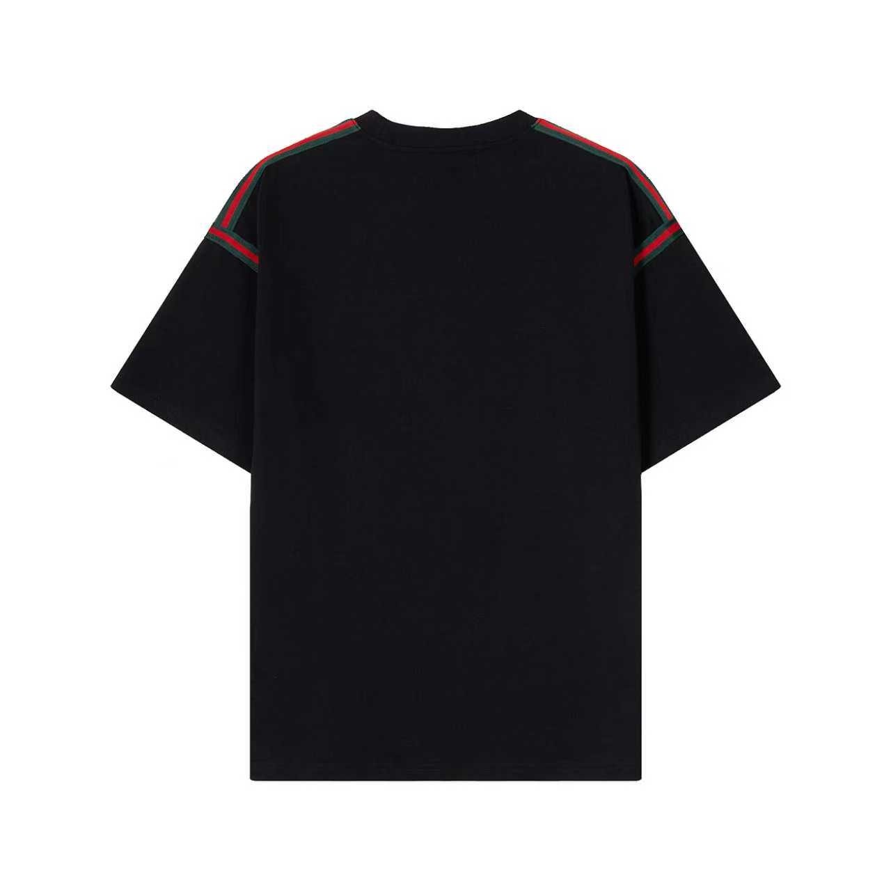 Gucci古驰新款织带刺绣logo圆领短袖T恤-Chinese UA Cheap High Quatity Brand Clothes Bags handbags Sneakers wholesale wholesaler seller from China Factory suppliers Fashion Clothing Shoes best Quality Beautiful Price Gucci古驰新款织带刺绣logo圆领短袖T恤