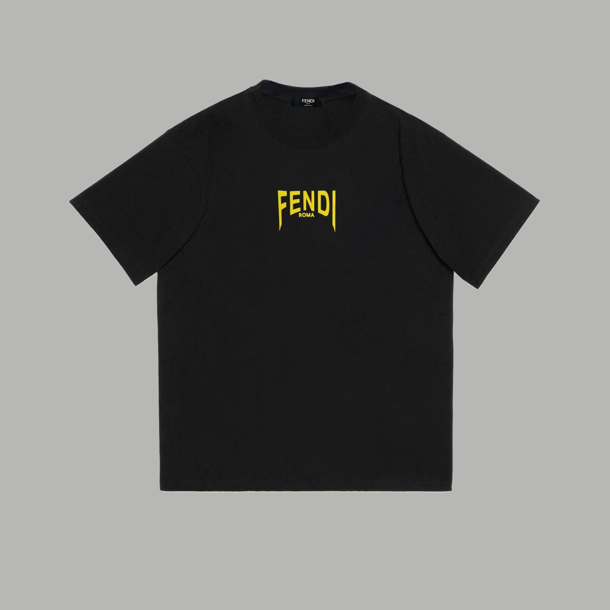 Fendi Clothing T-Shirt Doodle Printing Unisex Combed Cotton Short Sleeve