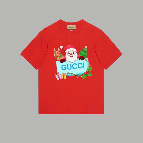 Found Replica Gucci Clothing T-Shirt Printing Unisex Combed Cotton Short Sleeve