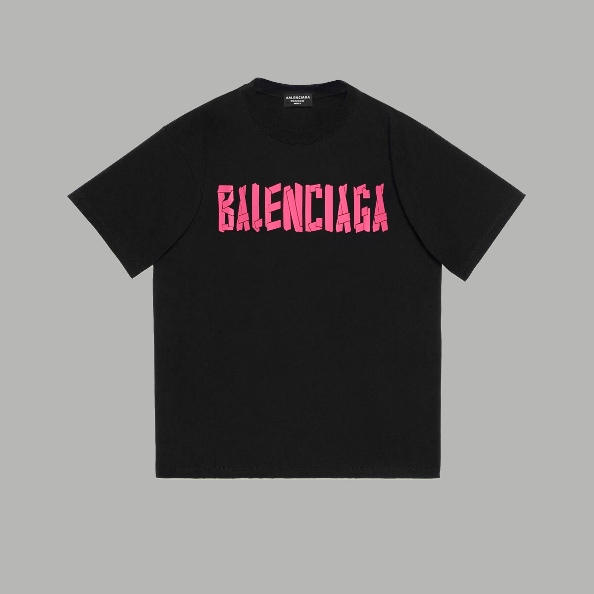 Balenciaga Clothing T-Shirt Hot Sale
 Pink Printing Unisex Cotton Spring/Summer Collection Short Sleeve