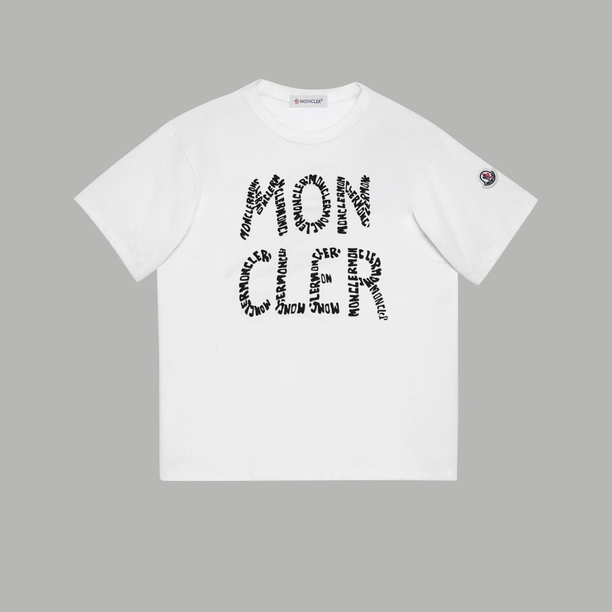 Moncler Clothing T-Shirt Embroidery Unisex Cotton Spring/Summer Collection Short Sleeve