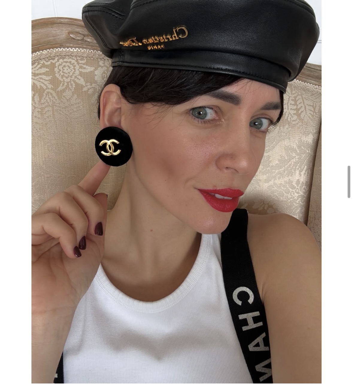 NO:720892,Xiaoxiang second-hand velvet black earrings, earrings, Cardia high-end jewelry19860909小香中古丝绒黑色耳环 耳夹,,earrings,卡迪亚高端饰品,Jewelry