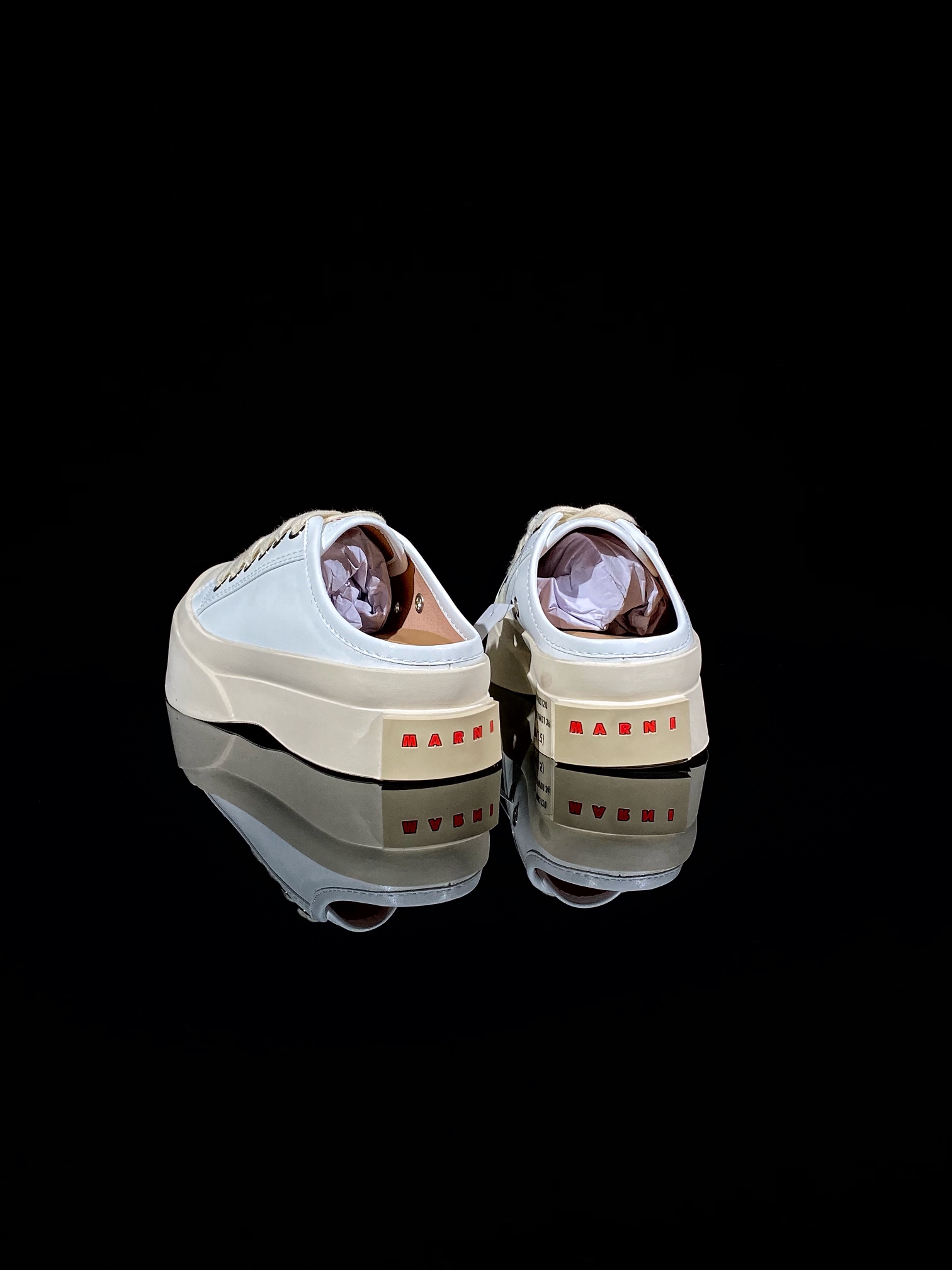 In stock Guangdong high version Marni Pablo Leather Mary Jane Sneaker Italian luxury brand