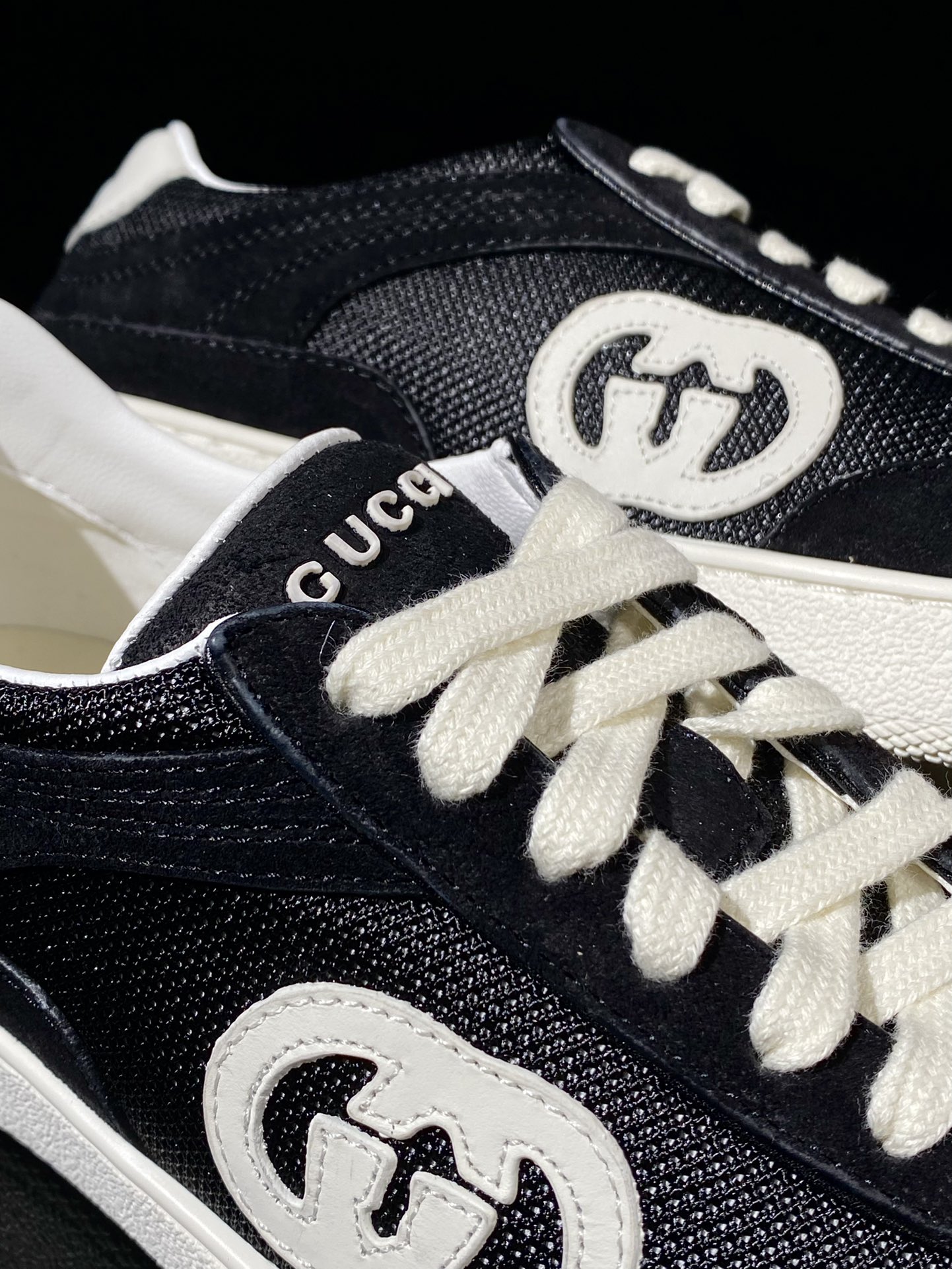 360  24s Gucci Lido 古驰 2024新款绒网板鞋 791742 AADM0 4141