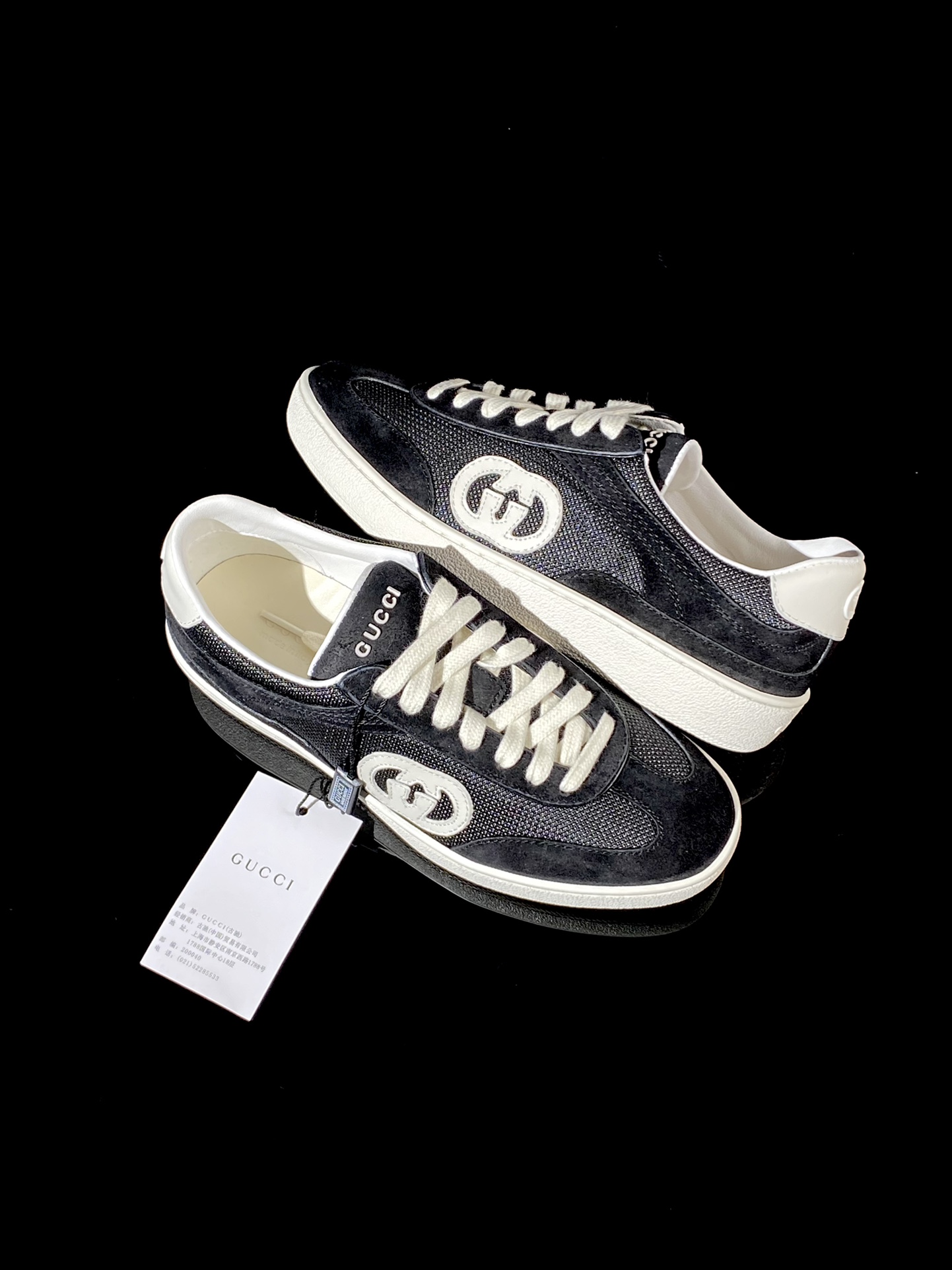 360  24s Gucci Lido 古驰 2024新款绒网板鞋 791742 AADM0 4141