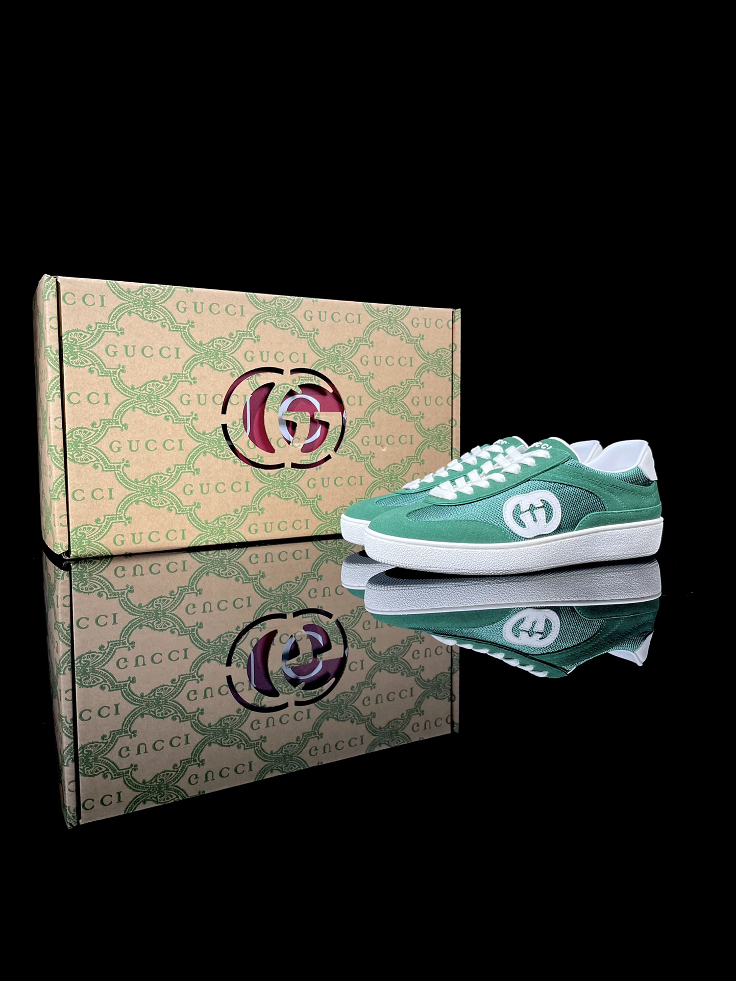360 广东顶级货源 最新原版礼盒装 24s Gucci Lido 古驰 2024新款绒网板鞋 791742 AADM0 3143