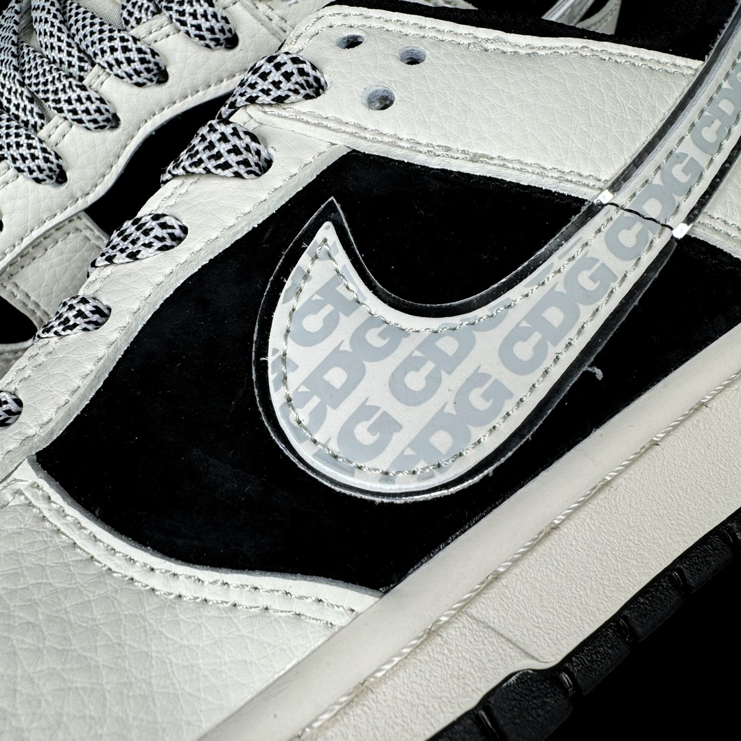 海外爆款限量发售！公司级NikeSBDunkLow“北面联名米黑CDG”周年高端定制低帮休闲板鞋定制鞋盒