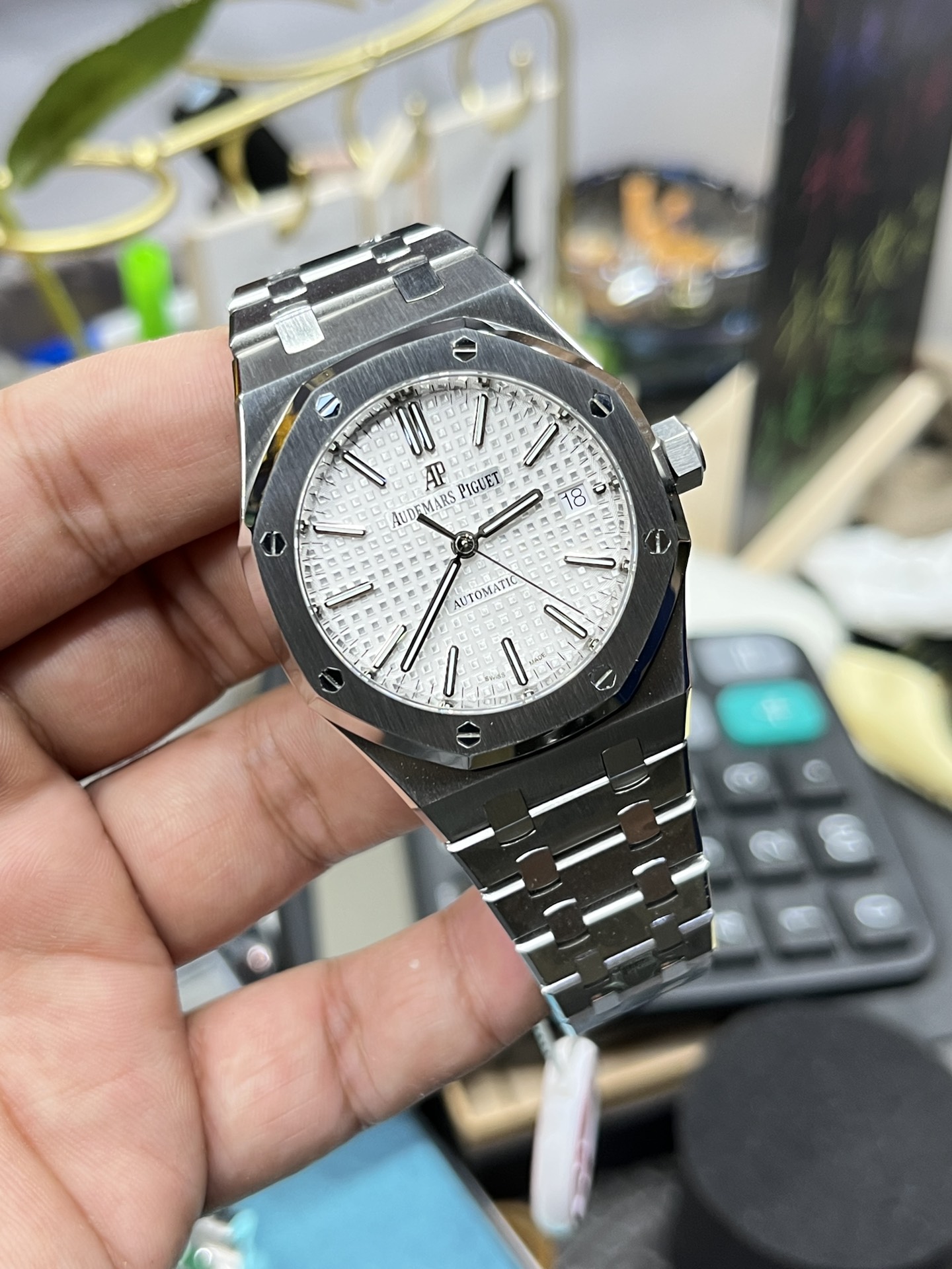 IP-Eppendix 15450ST Women ‘ s Royal Oak Series/37mm/Cal3120 Total Automatic Machinery - 图片 3