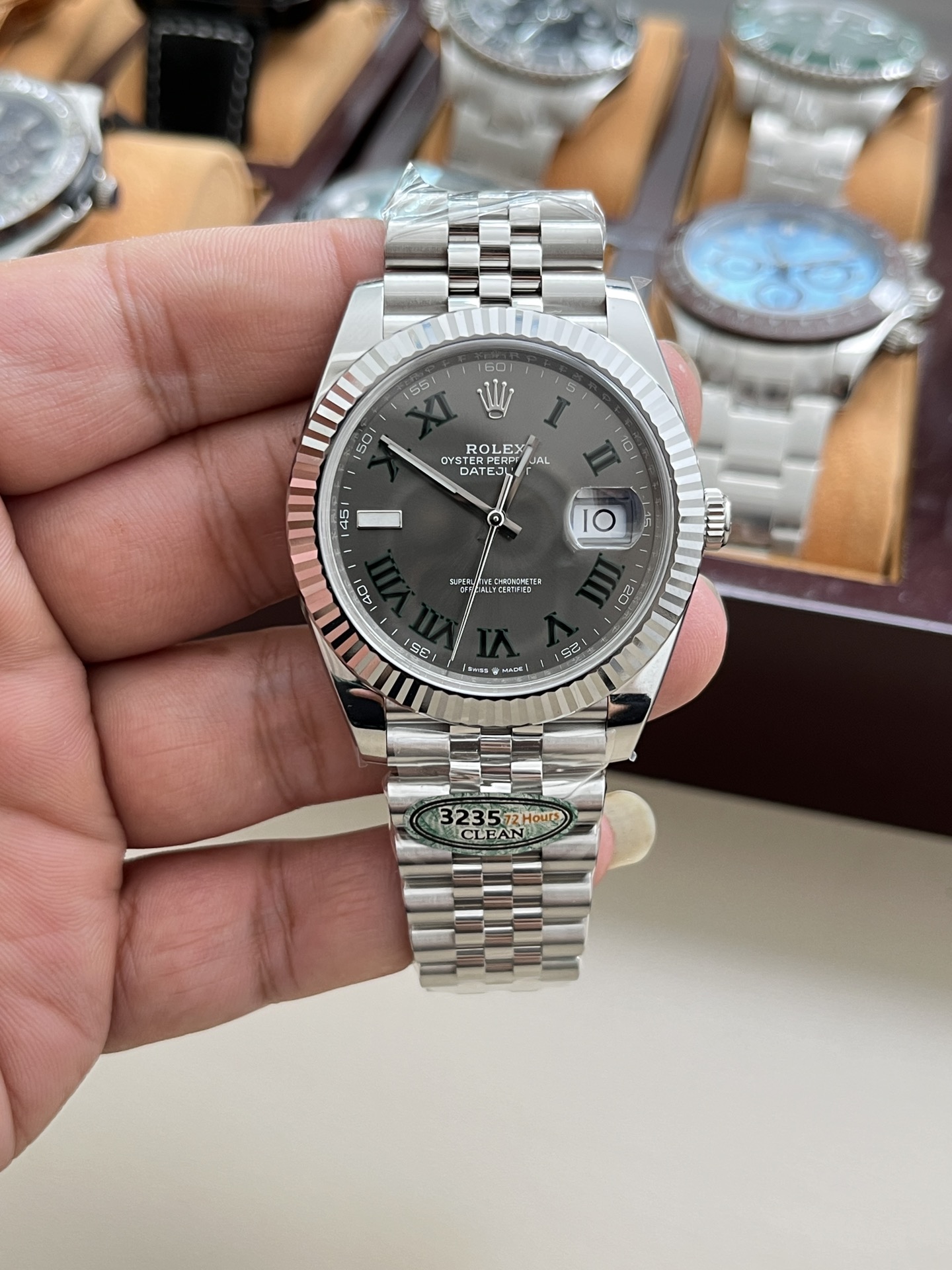 롤렉스 데이트저스트 41mm 3235 무브먼트 레플리카 43233
