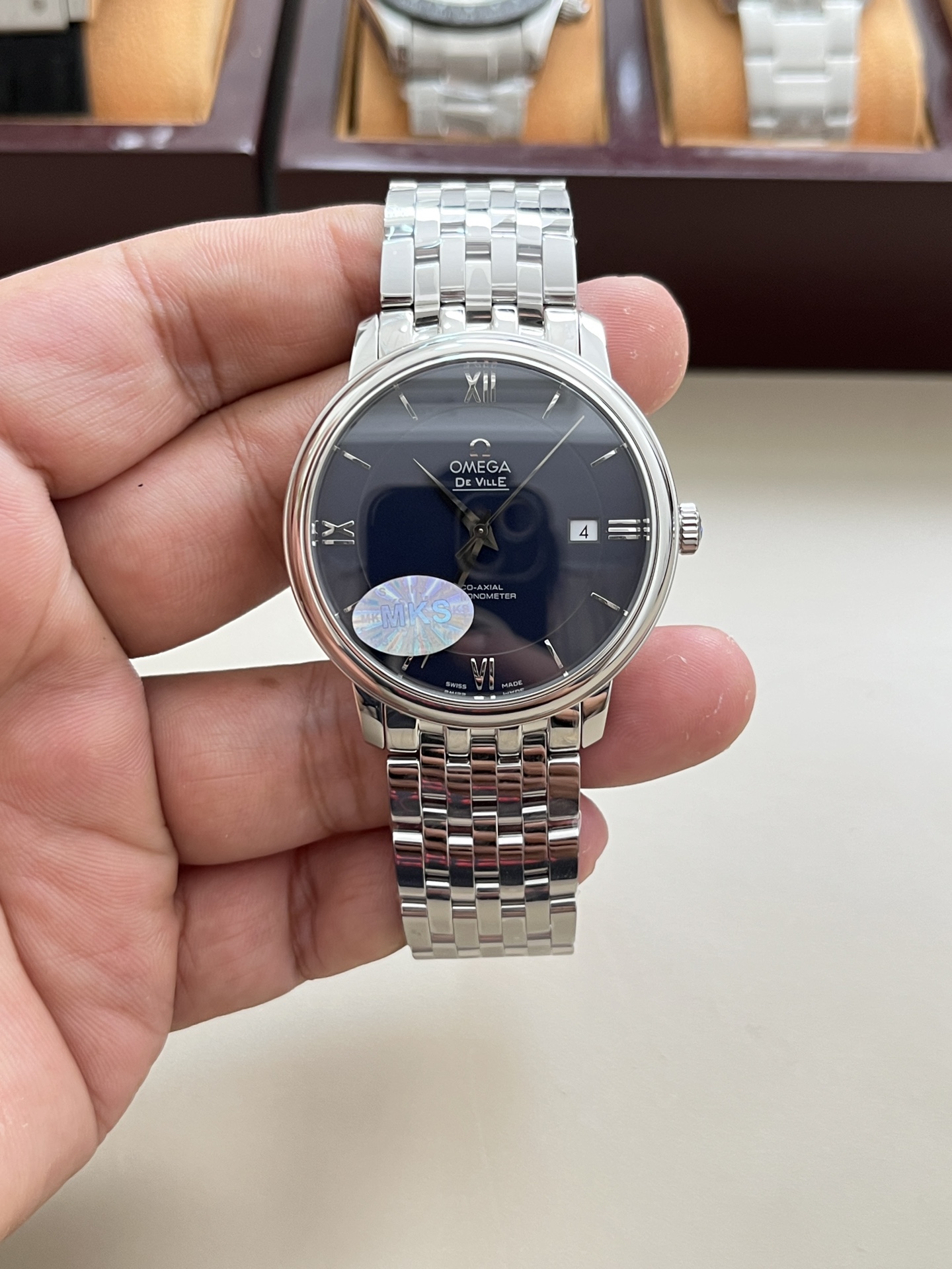 오메가 드빌 39.5mm 남성 자동 기계식 NKS공장 시계 레플리카 44605