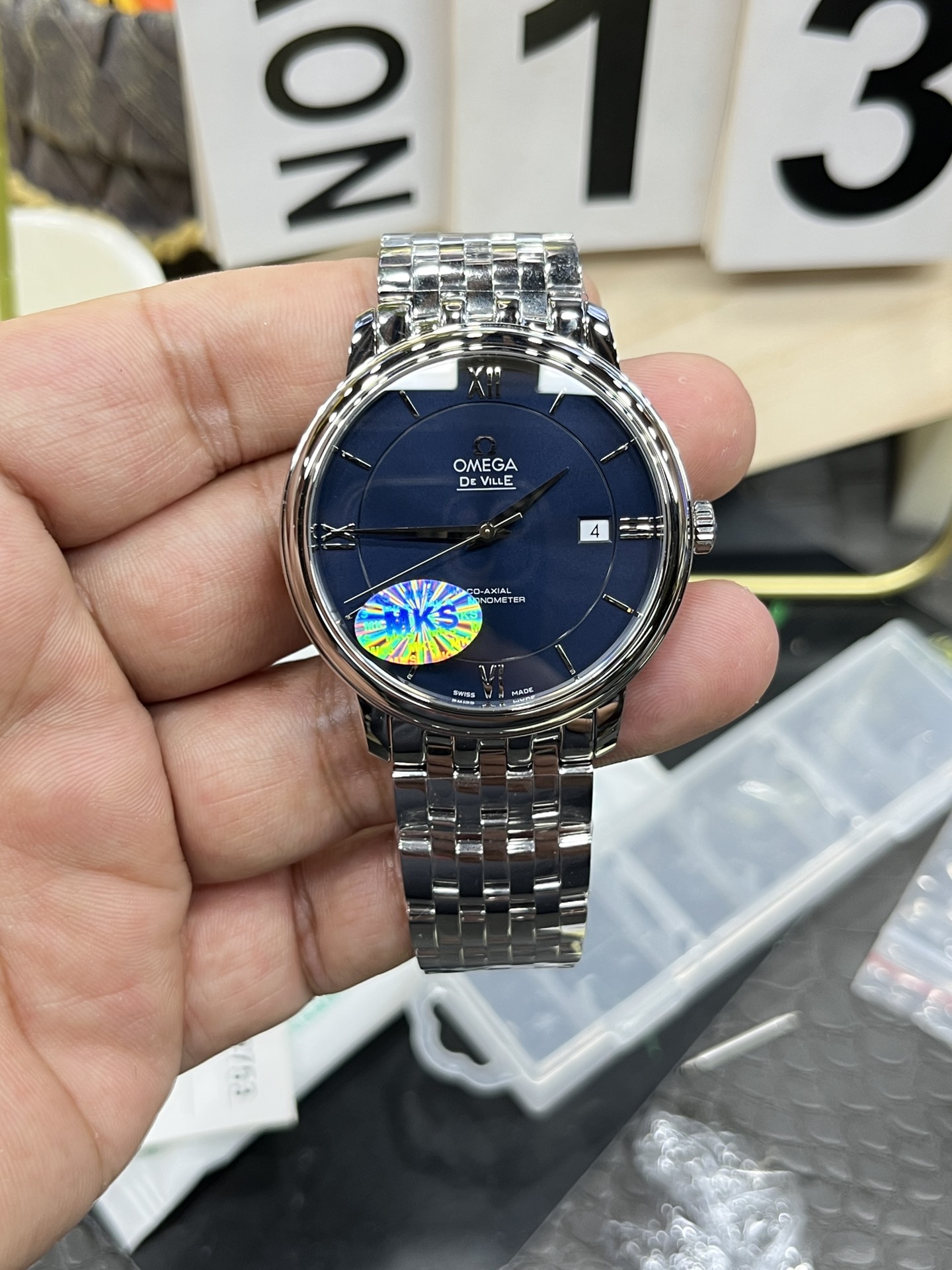 오메가 드빌 39.5mm 남성 자동 기계식 NKS공장 시계 레플리카 44607