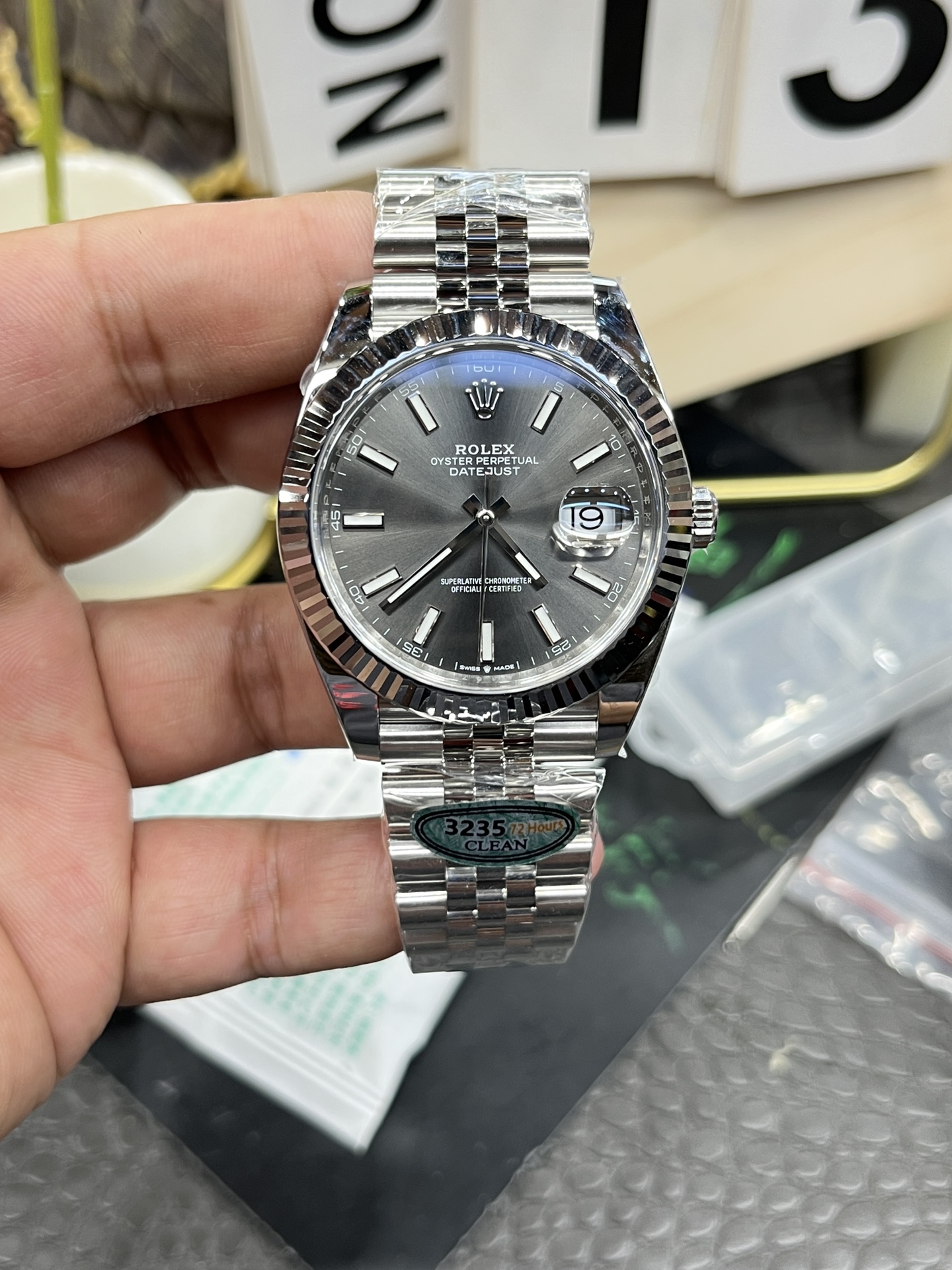 롤렉스 데이트저스트 41mm 3235 무브먼트 레플리카 43220